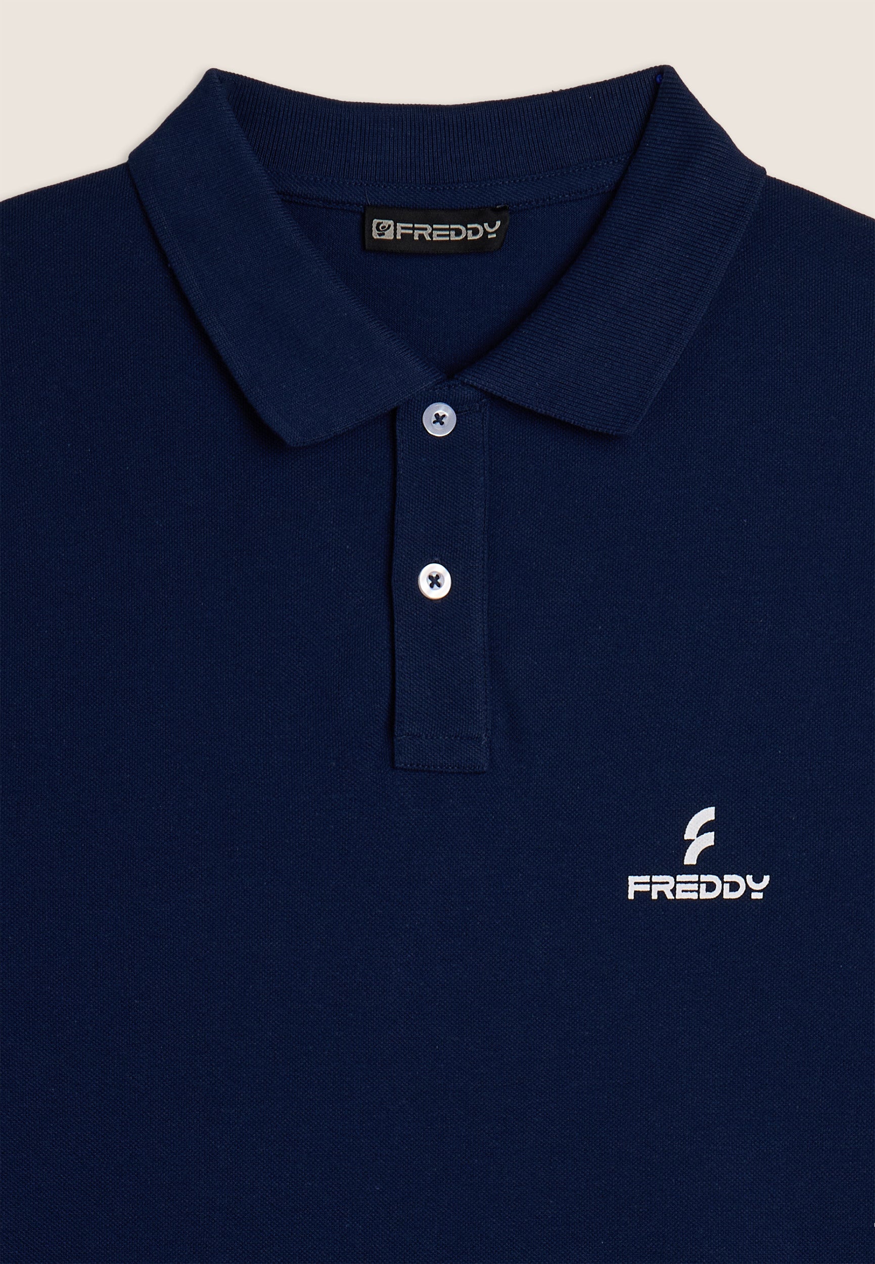 freddy-polo-uomo-in-piquet-di-cotone-100-con-logo image 3