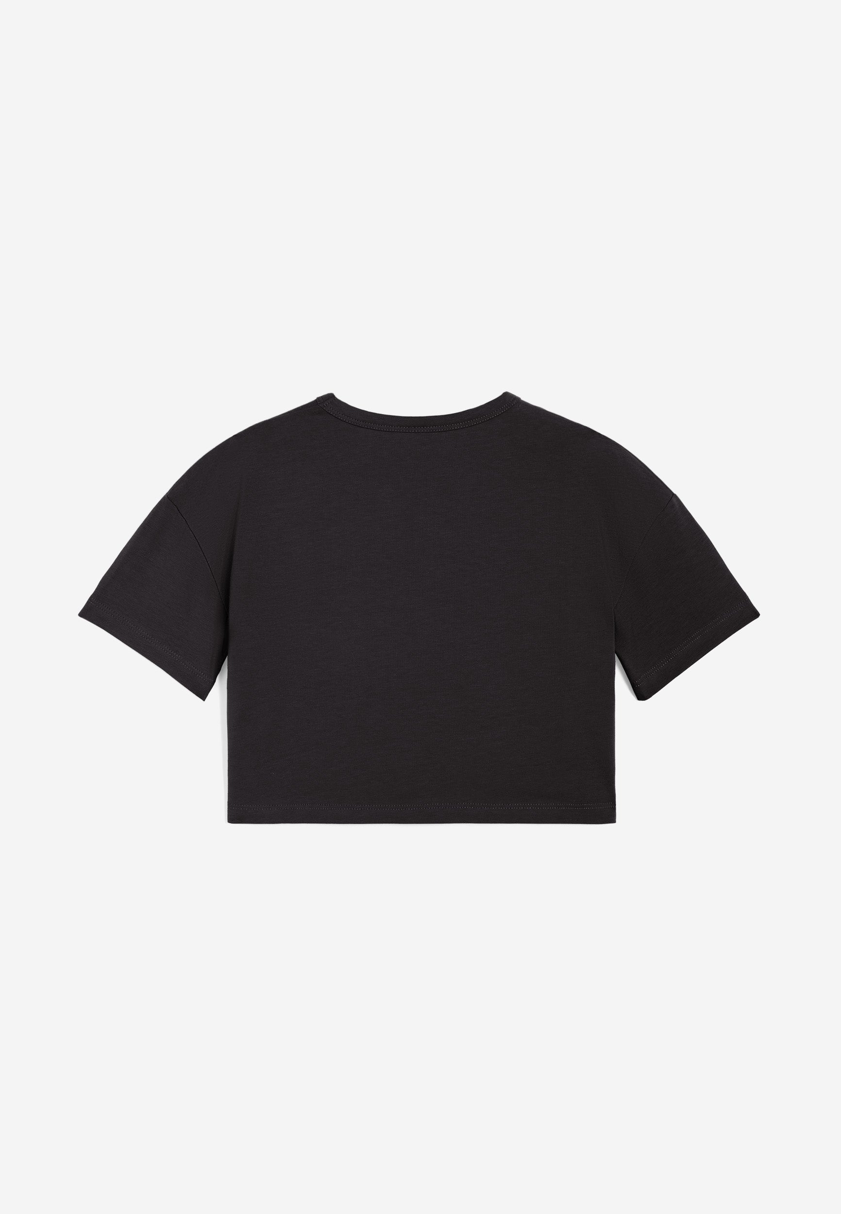 freddy-t-shirt-da-bambina-comfort-fit-corta-in-vita-in-jersey-cotone image 2
