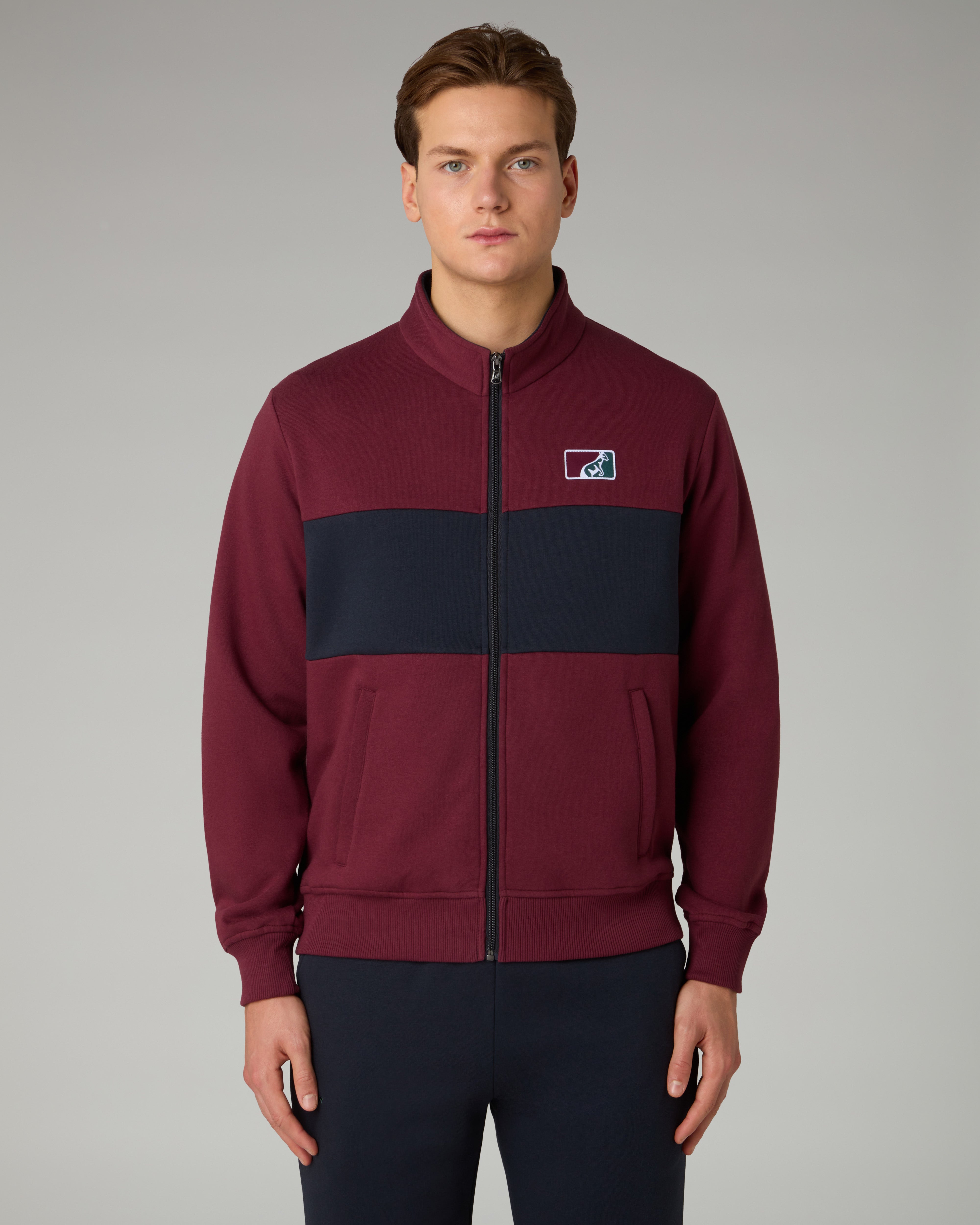 australian-posh-fleece-track-jacket-rubino-giacca-felpa-invernale image 1