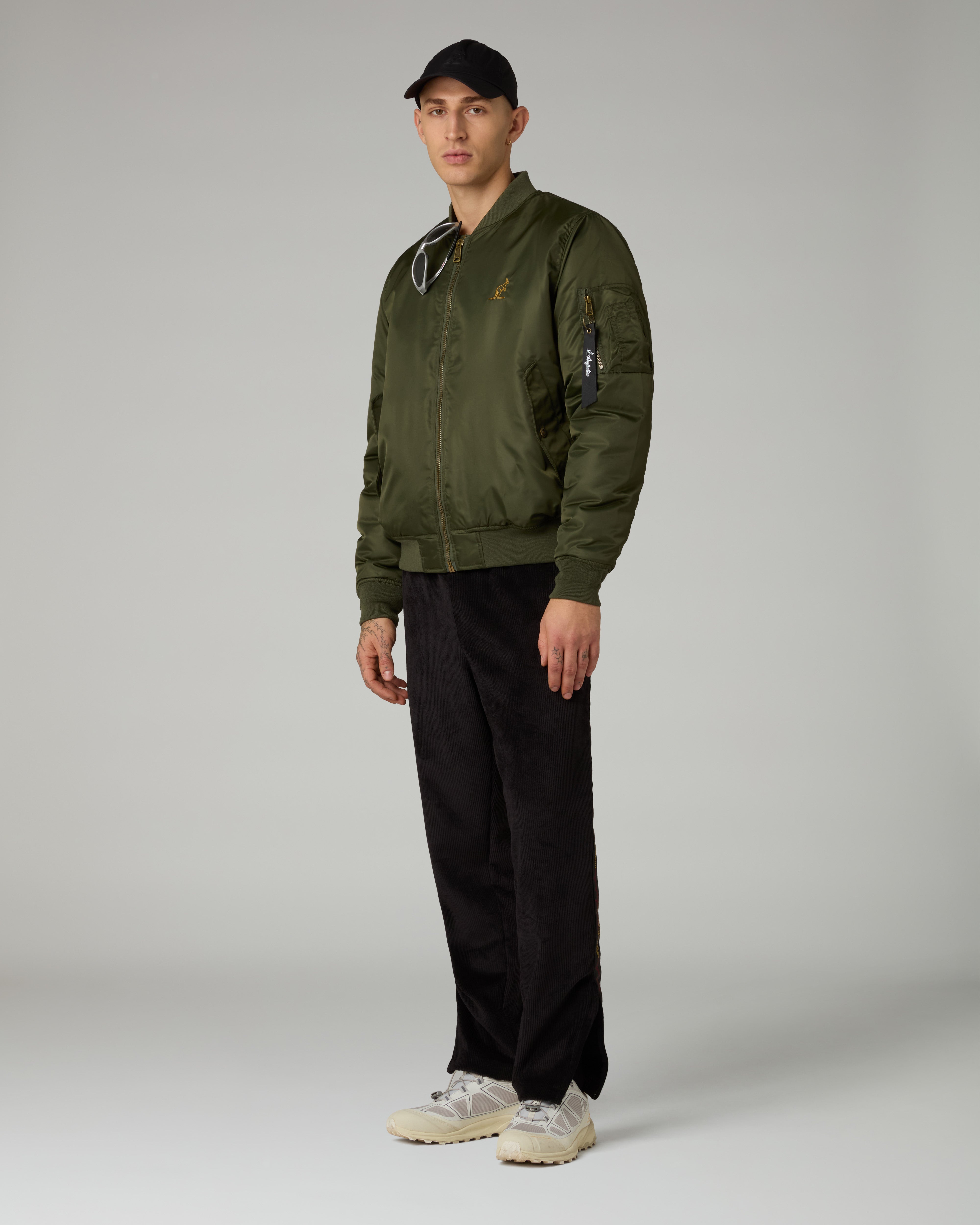australian-archive-bomber-jacket-bomber-nylon-con-fodera-jacquard image 2