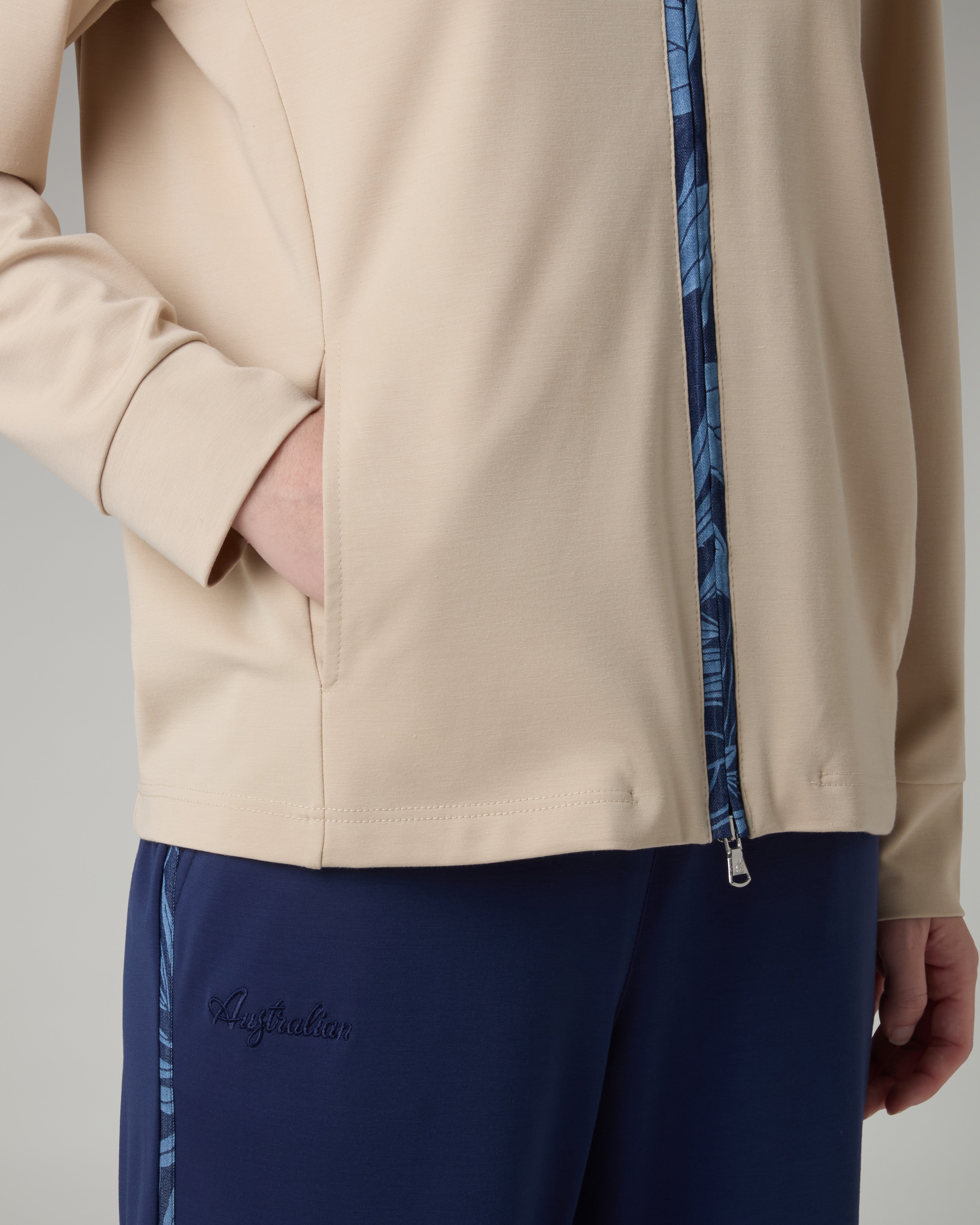 australian-flow-chambray-tracksuit-interlock-sabbia-made-in-italy image 5