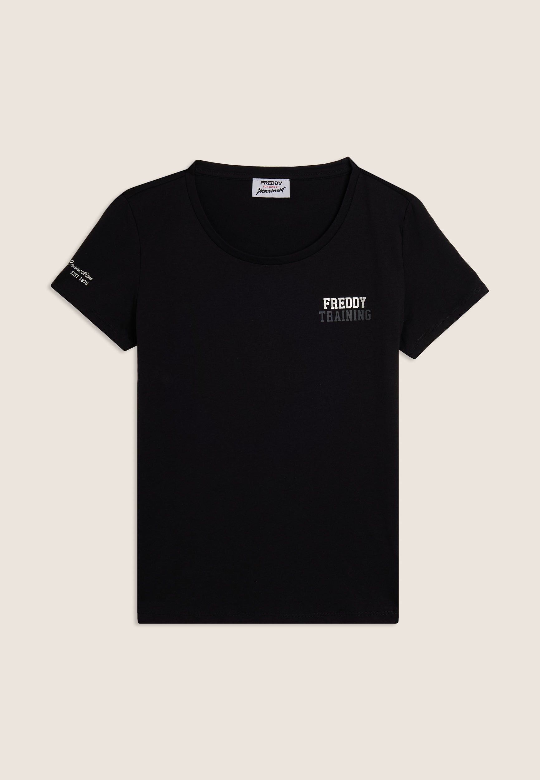 freddy-training-t-shirt-regular-donna-in-jersey-con-glitter-sul-cuore image 8