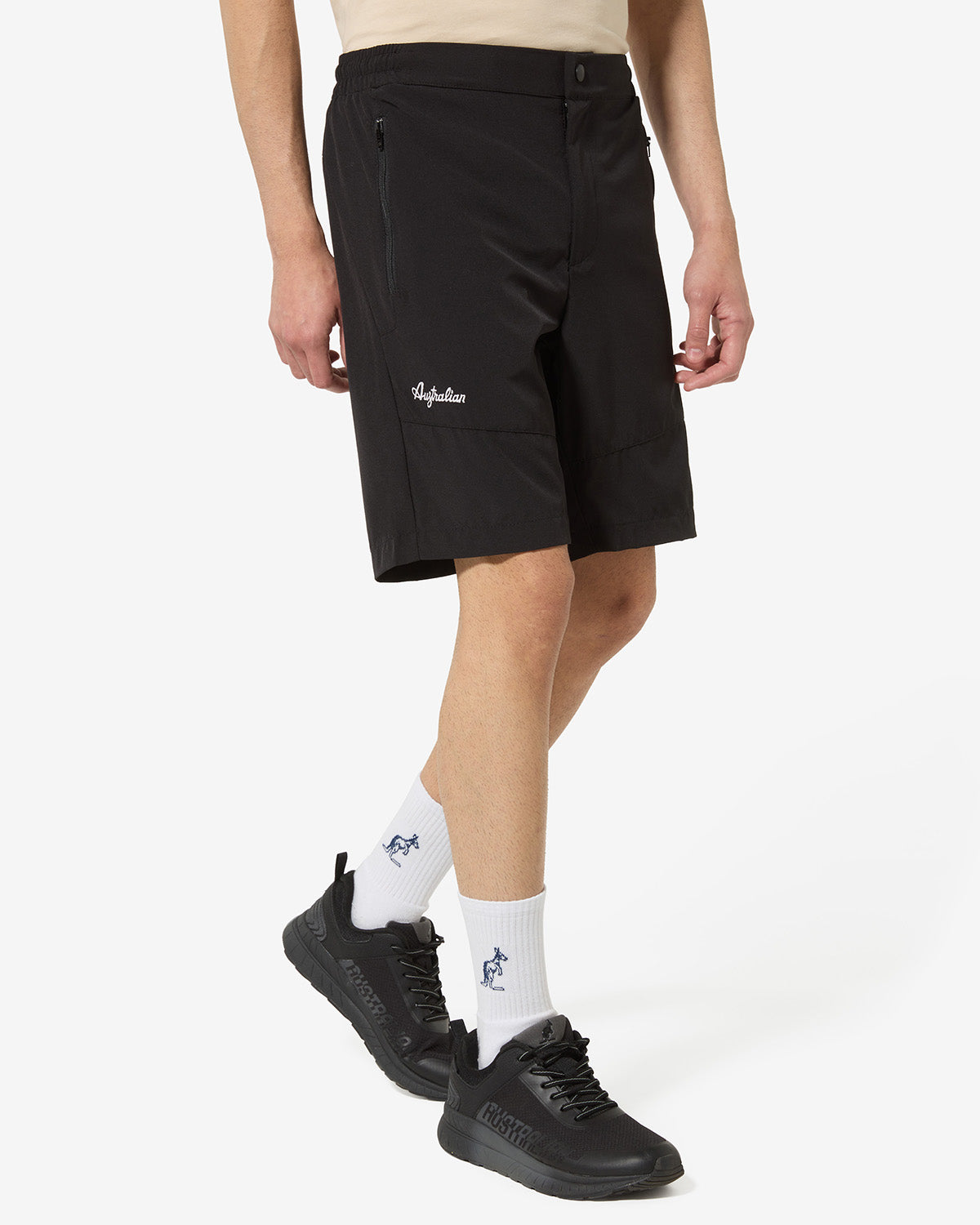 australian-city-short-nero-bi-elastico-slam-con-zip-bestseller image 1