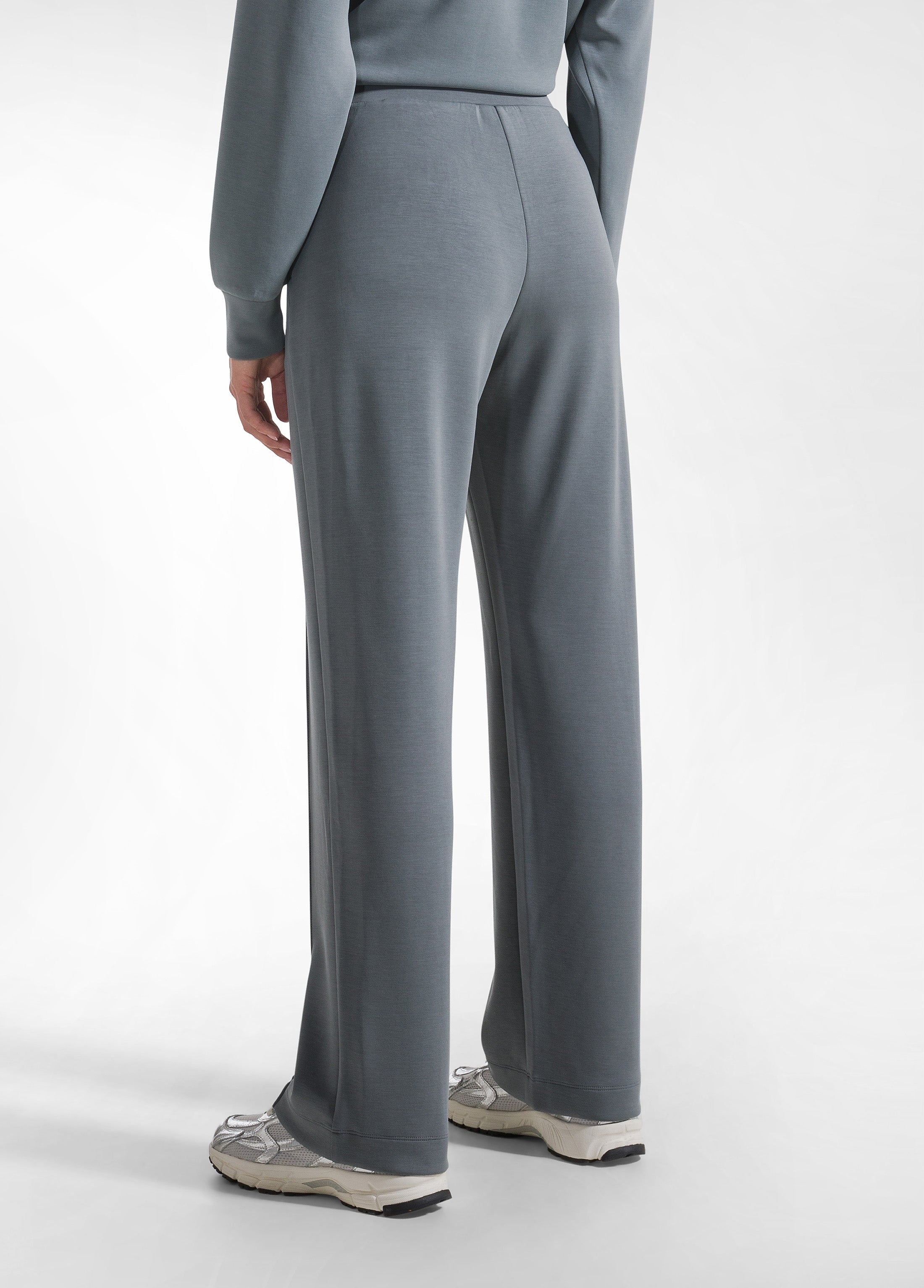 deha-d42305-pantaloni-dritti-in-modal-verde image 3