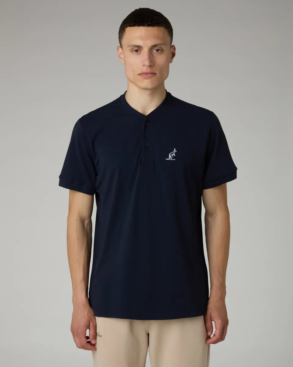 australian-style-polo-shirt-polo-piquet-tecnico-blu-navy-regular-fit image 1