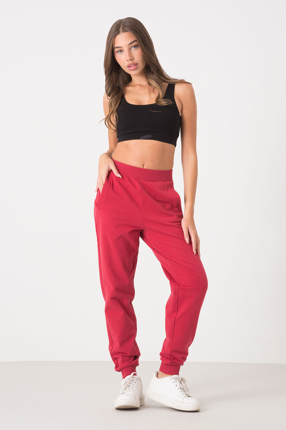 dimensione-danza-pantaloni-felpa-stretch-garzata-con-polsini-in-rib image 8