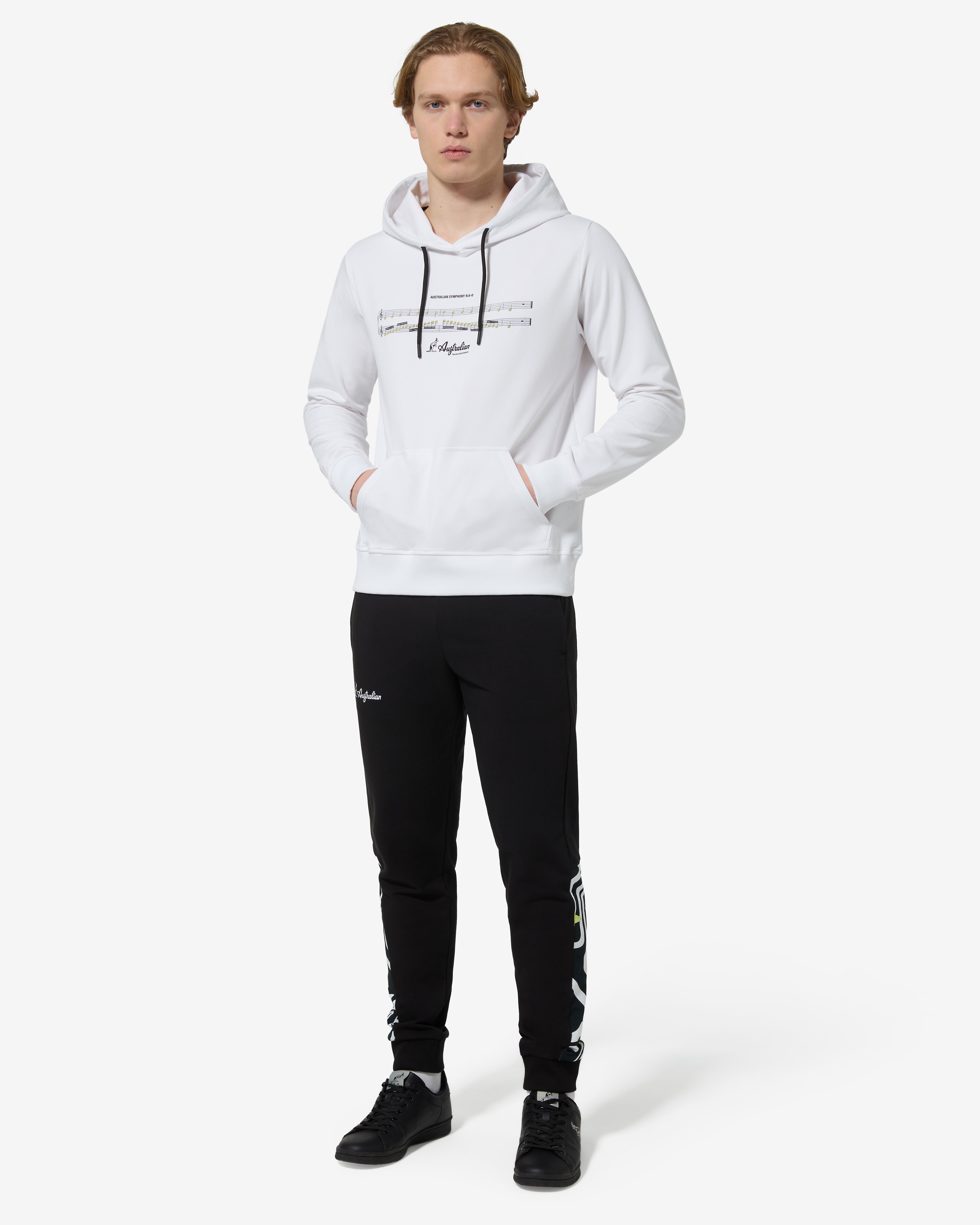 australian-symphony-hoodie-felpa-con-cappuccio-bianca-made-in-italy image 2