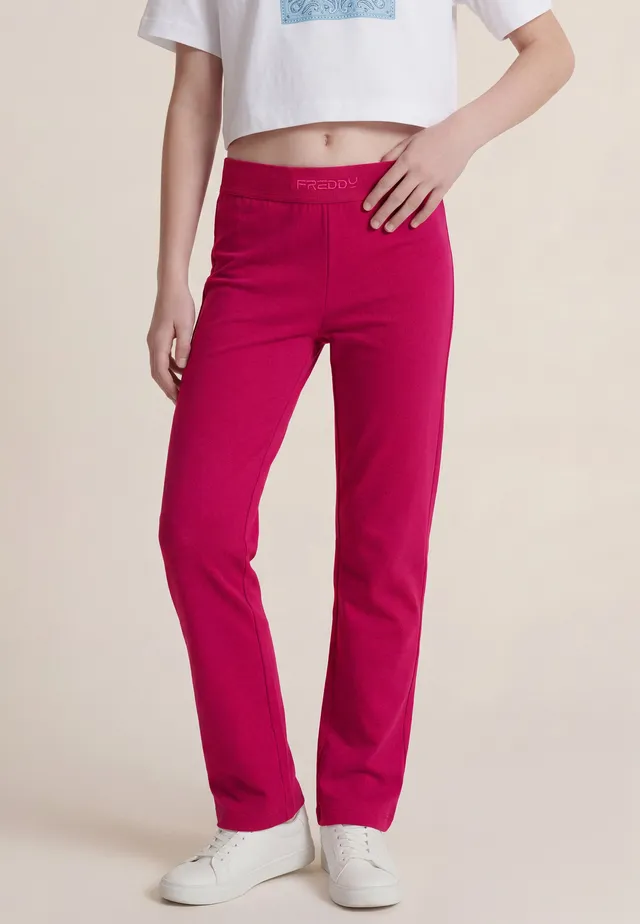 freddy-leggings-flare-bambina-e-ragazza-con-logo-ricamato image 1