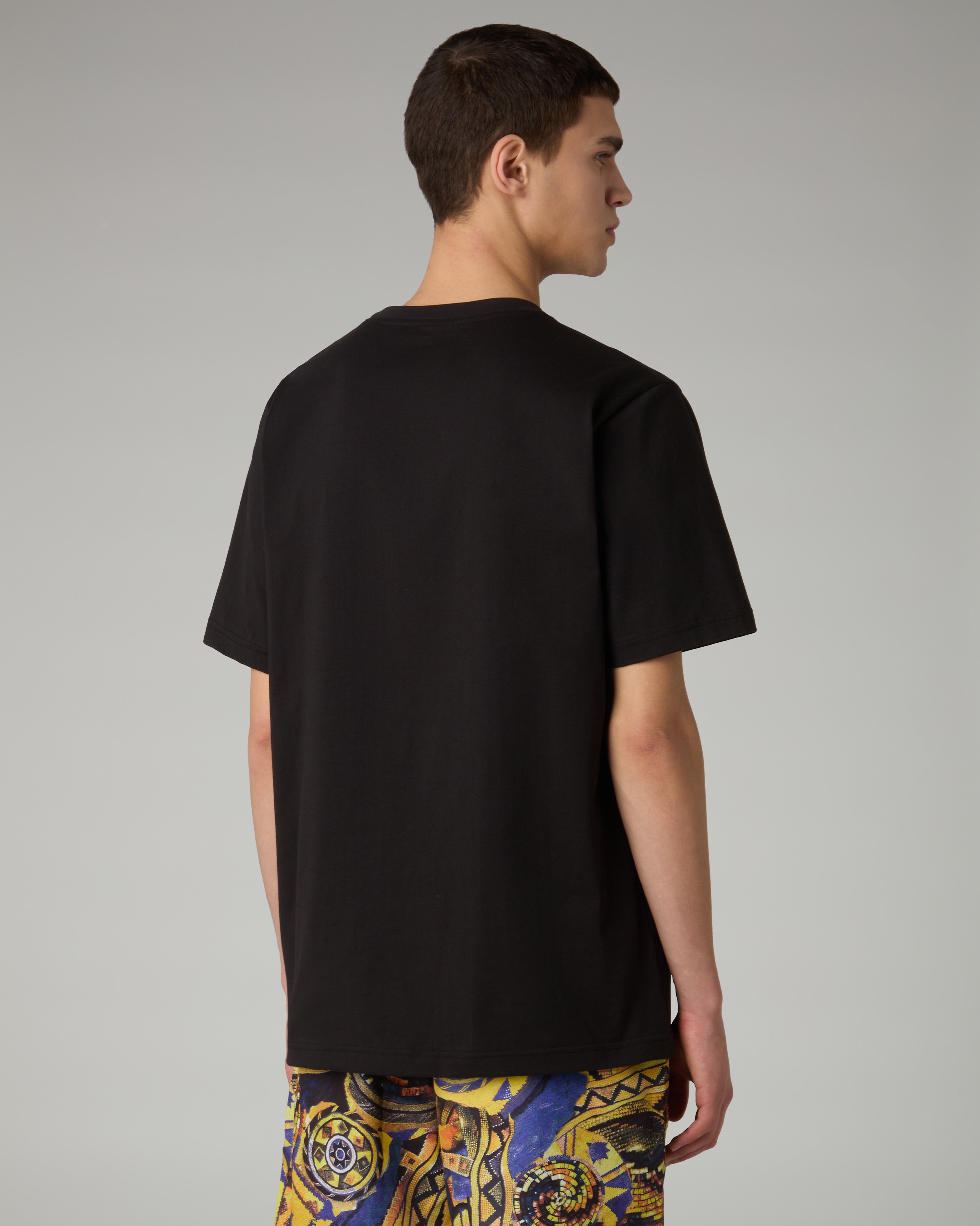 australian-mistero-cotton-t-shirt-maglia-cotone-nero-made-in-italy image 3