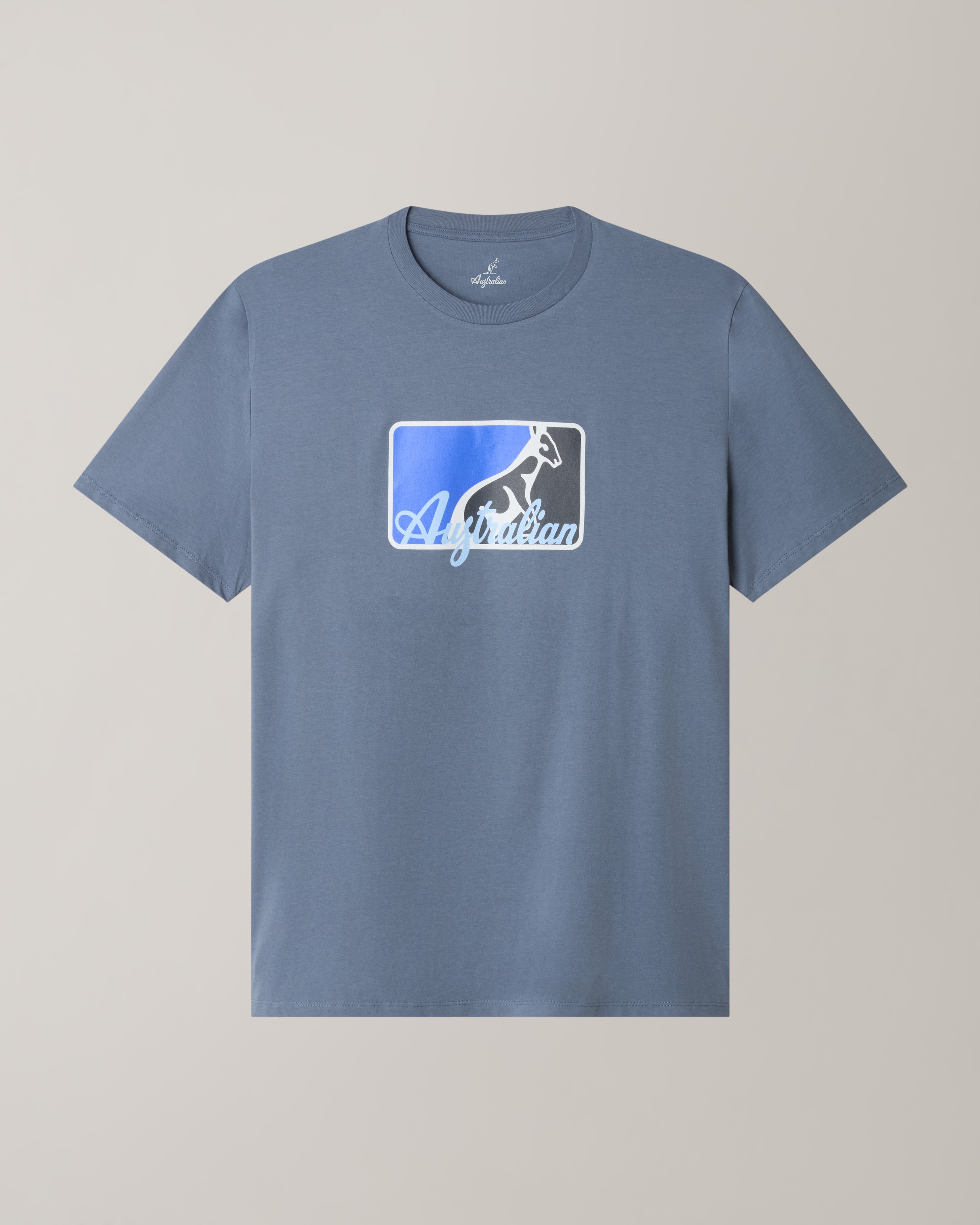 australian-league-cotton-t-shirt-maglietta-cotone-grigio-flint-stone image 5