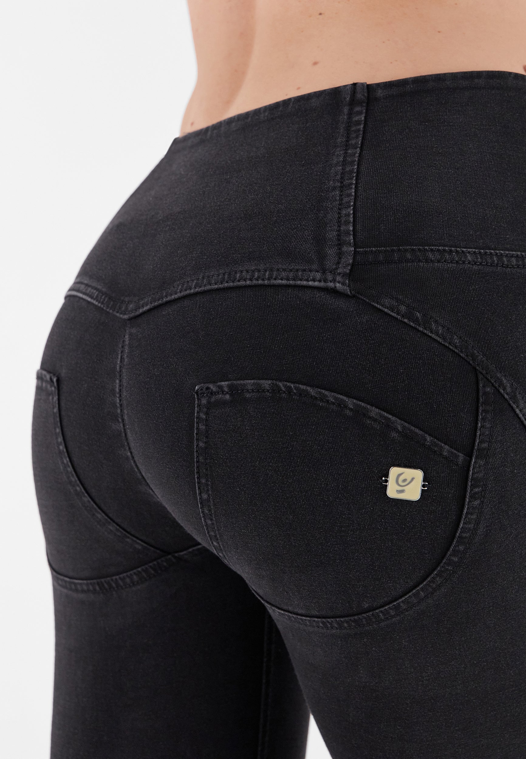 freddy-jeggings-wr-up-7-8-superskinny-vita-alta-con-bottoni-effetto-denim image 3