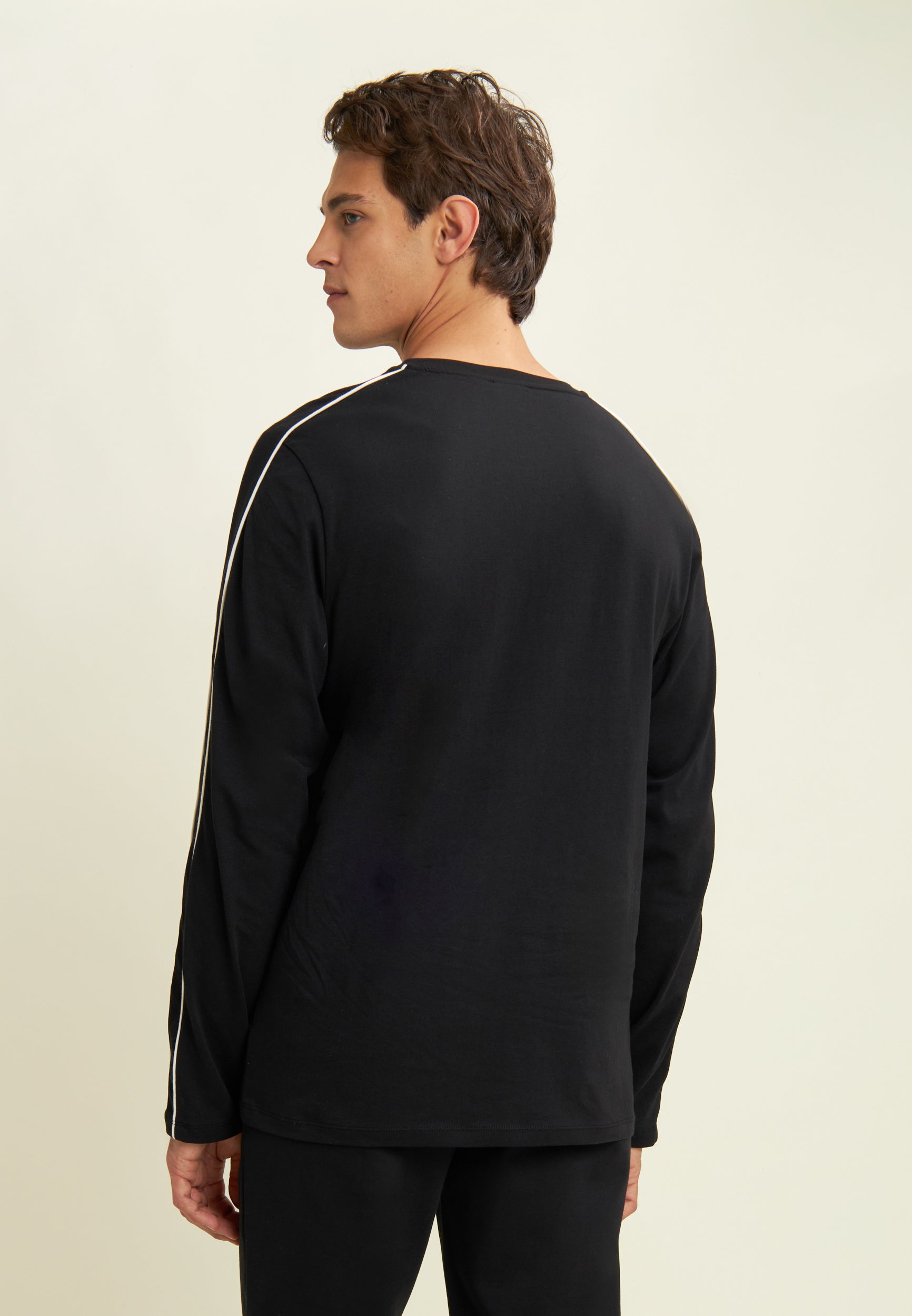 freddy-t-shirt-uomo-manica-lunga-jersey-cuciture-contrasto image 3