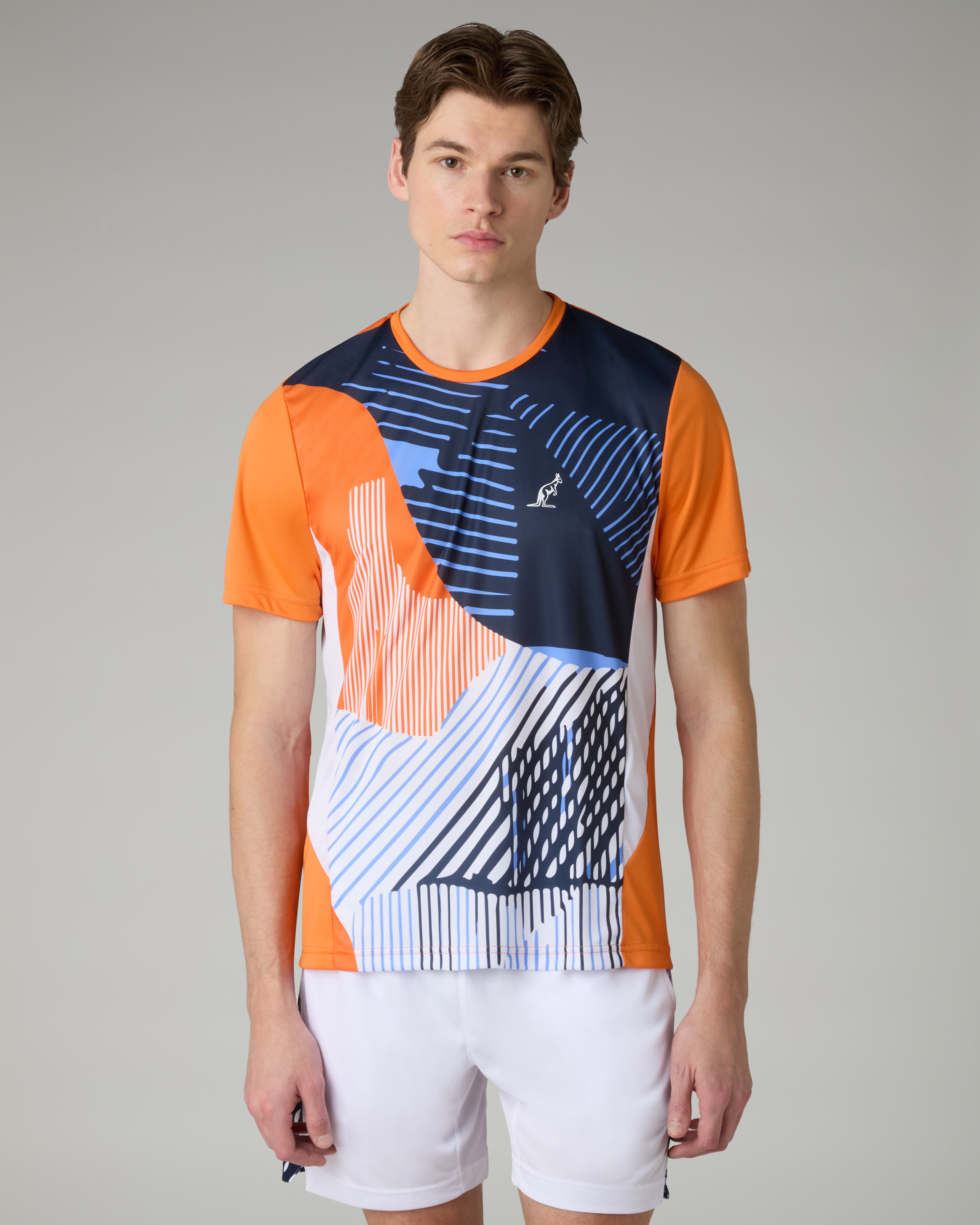 australian-absinth-t-shirt-tennis-arancio-acceso image 1