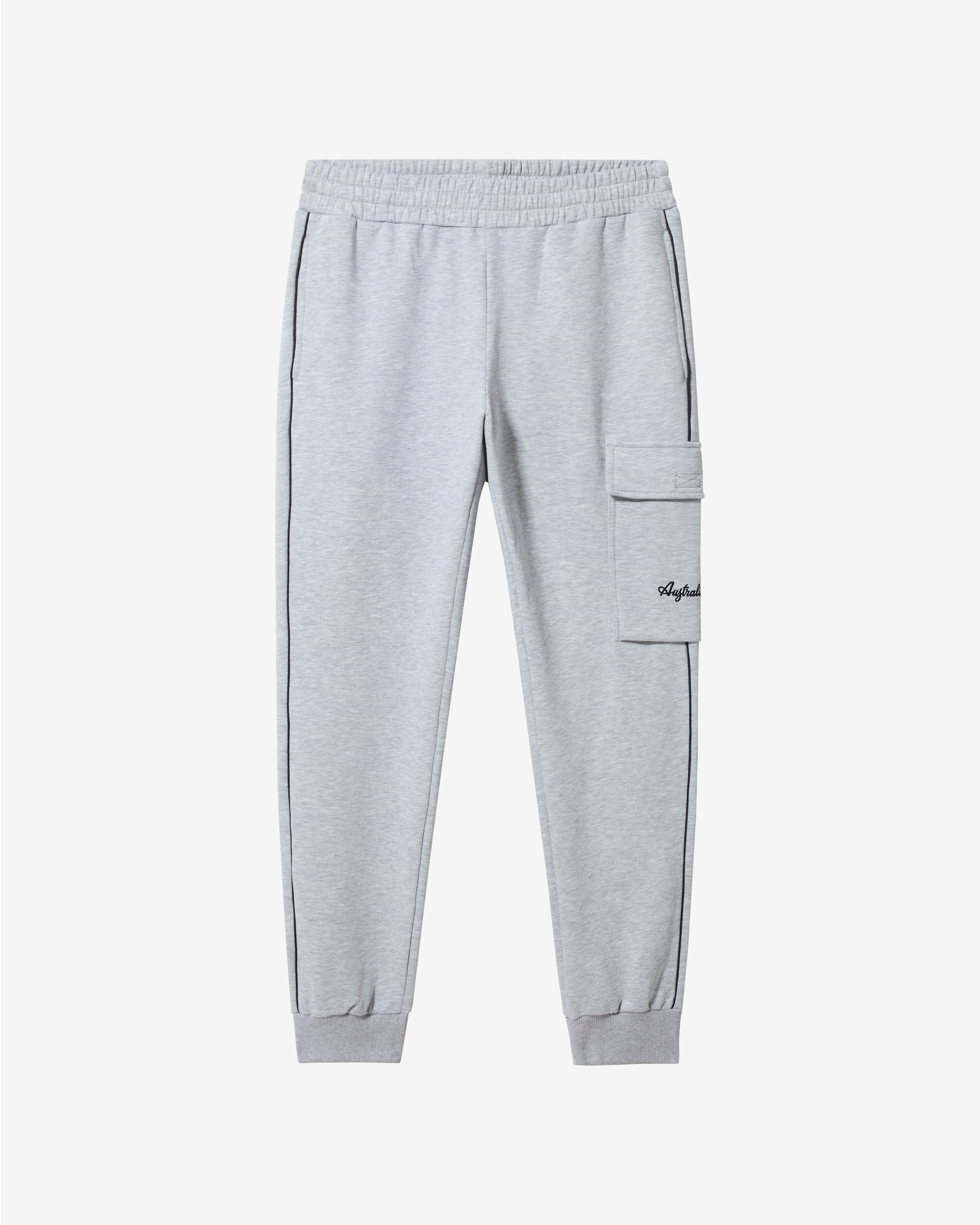 australian-pocket-track-pant-pantalone-felpa-invernale-grigio-melange image 4