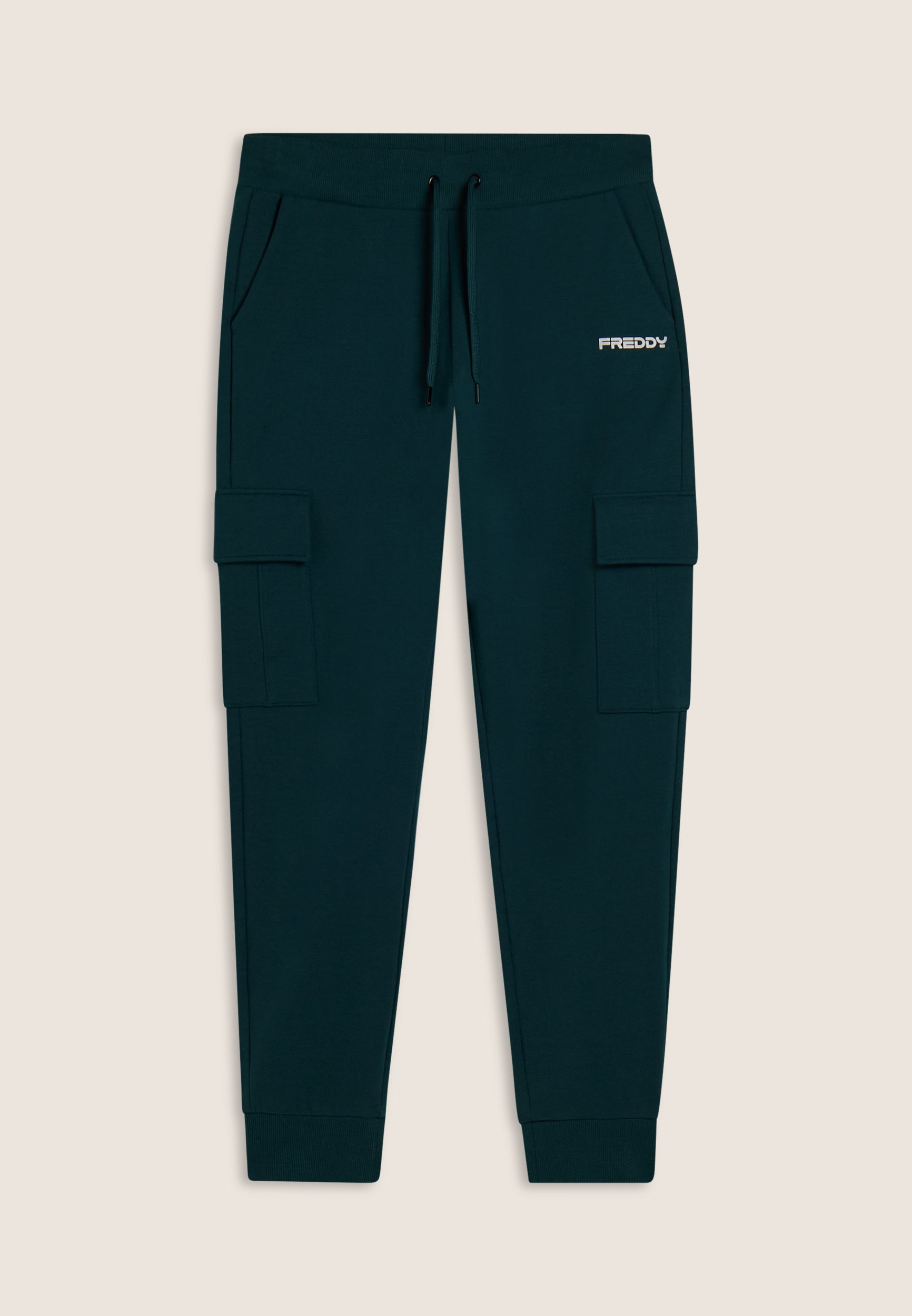 freddy-pantaloni-sportivi-in-felpa-cargo-con-tasconi-laterali image 6