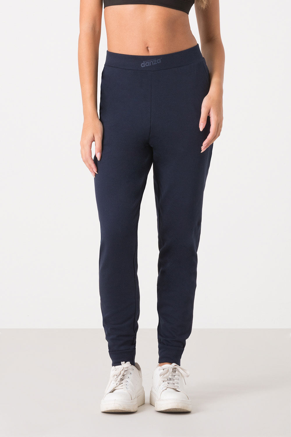 dimensione-danza-pantalone-jersey-stretch-con-tasche-e-polsino image 1