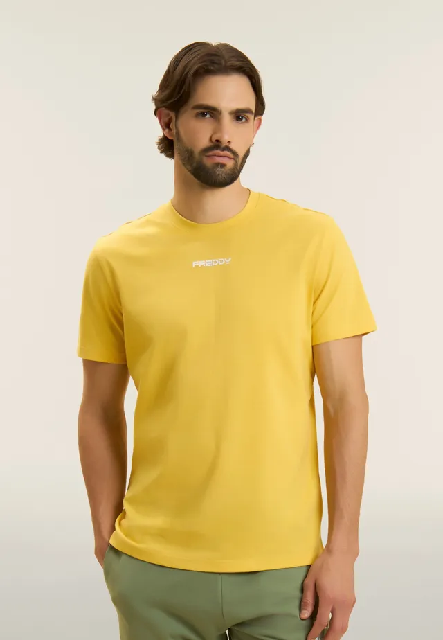freddy-t-shirt-uomo-cotone-manica-corta-logo-freddy image 1