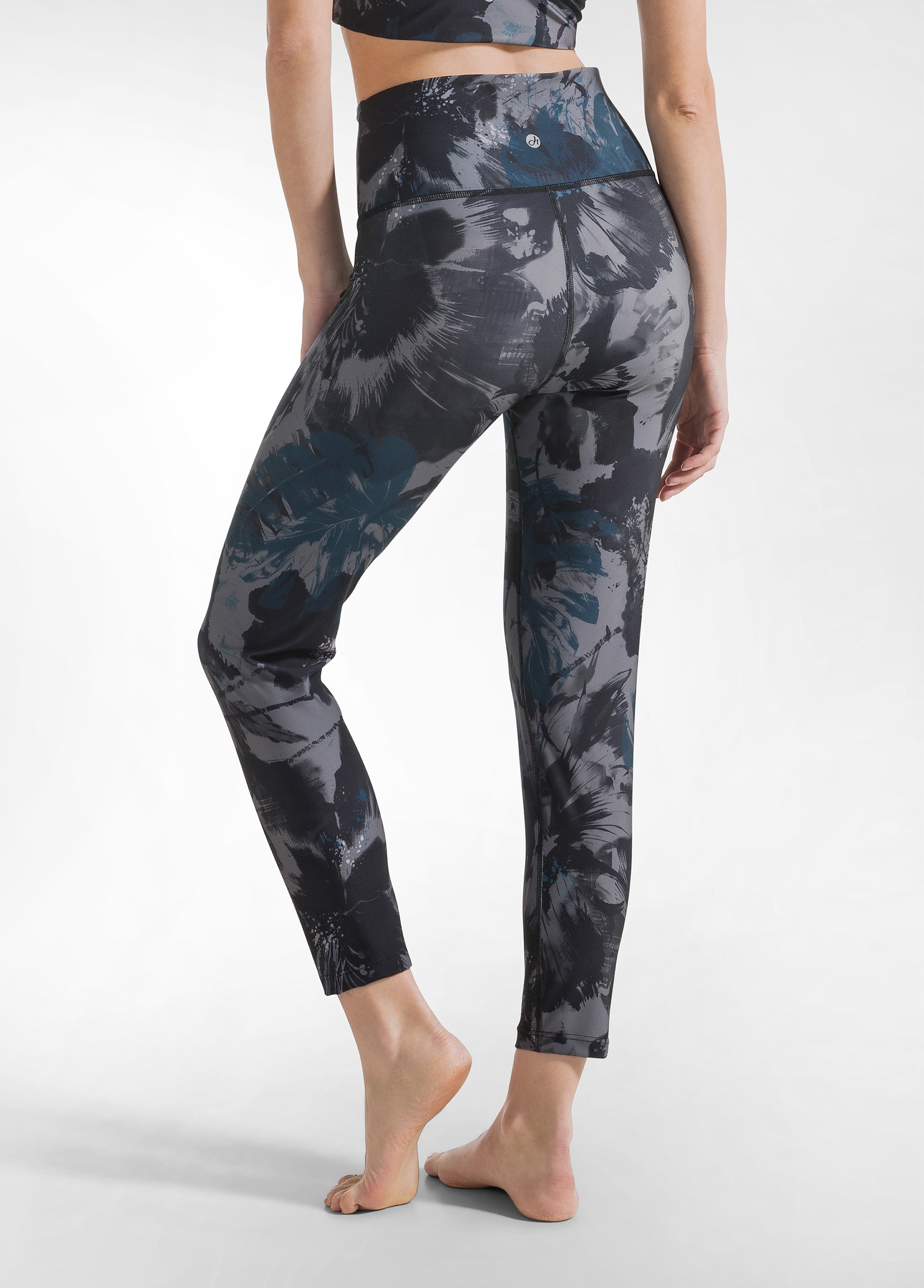 deha-leggings-in-microfibra-riciclata-stampata-blu image 3