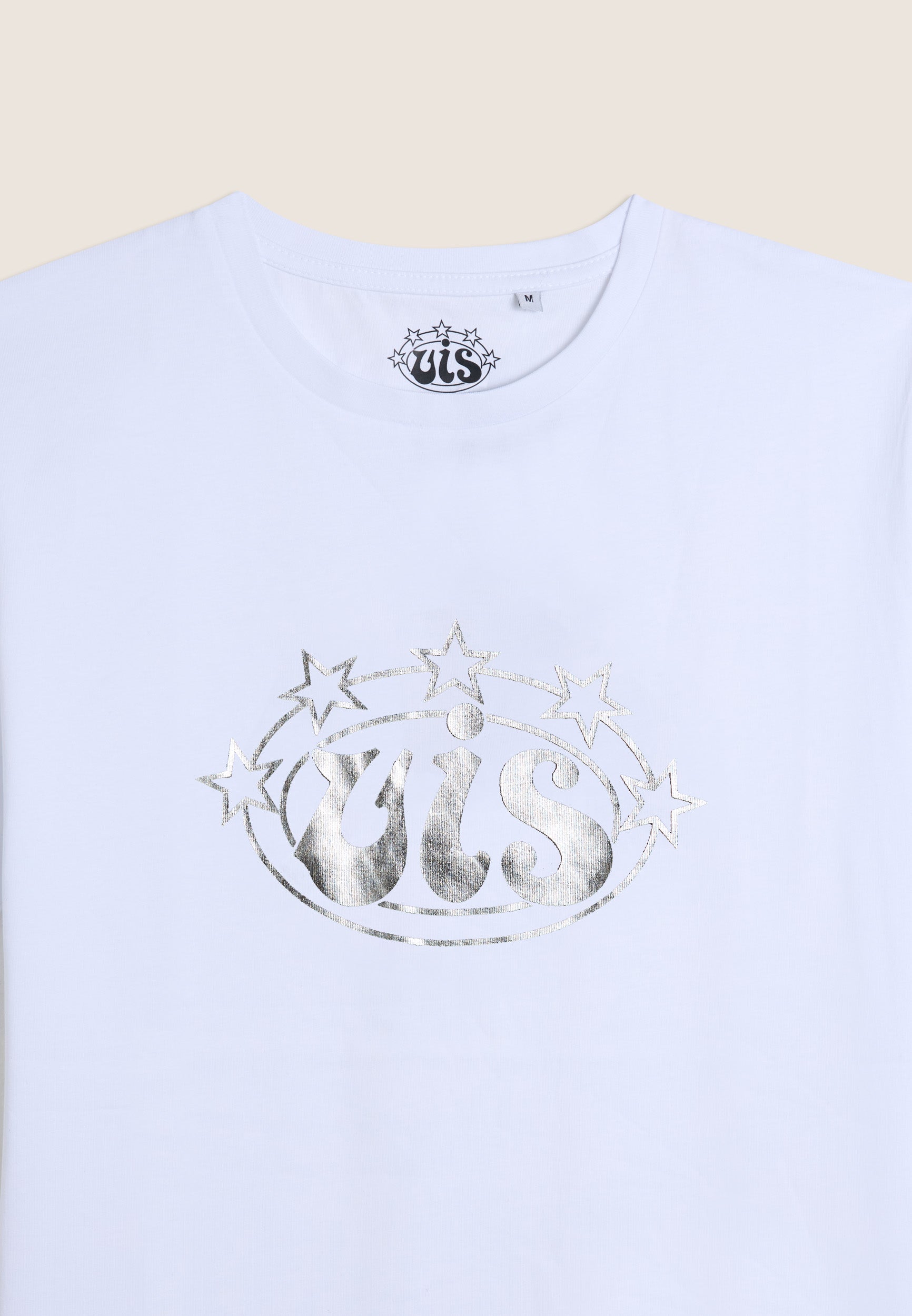vis-by-freddy-t-shirt-uomo-girocollo-in-cotone-con-logo-argento image 6