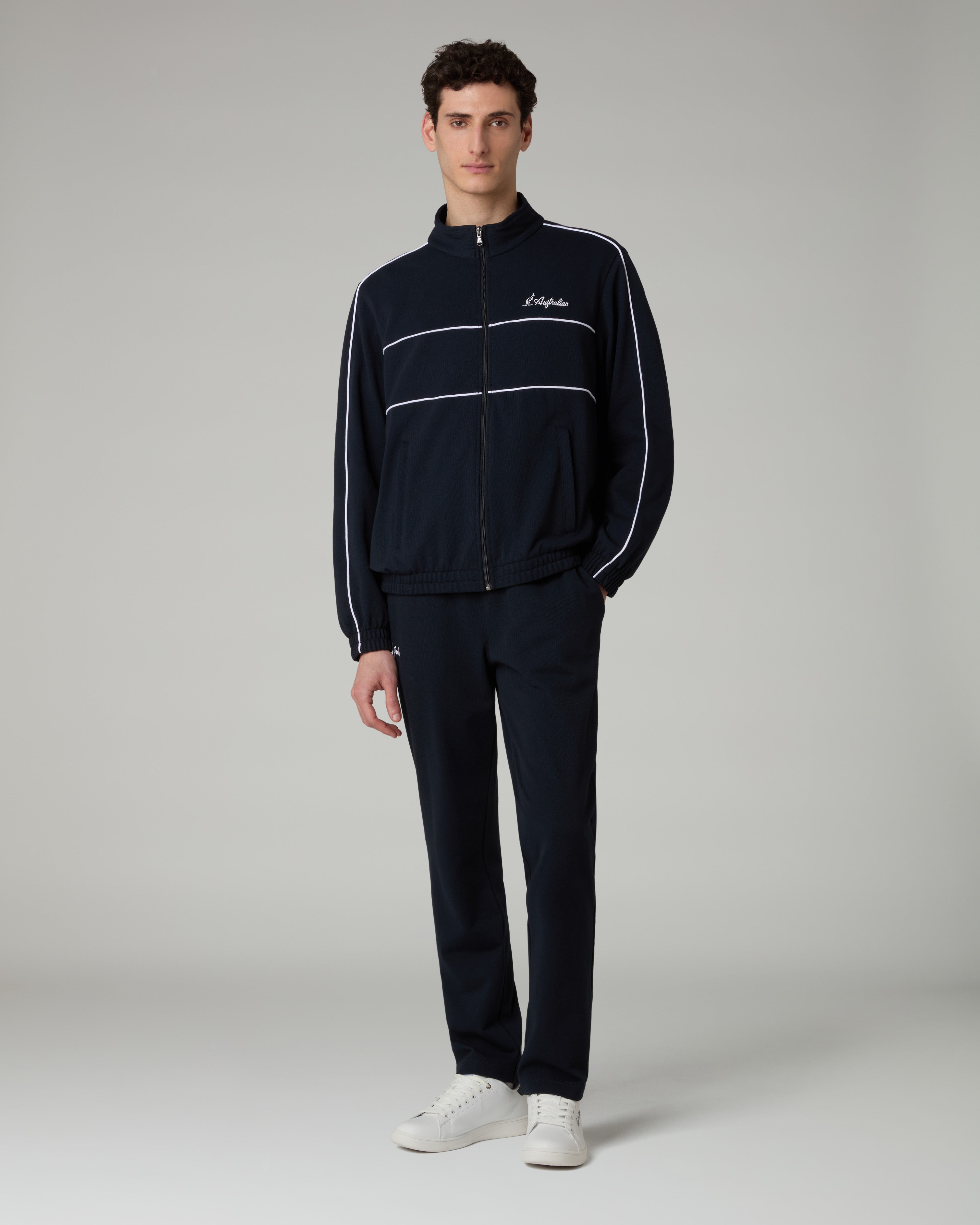 australian-mycon-piquet-tracksuit-tuta-blu-navy-made-in-italy image 1