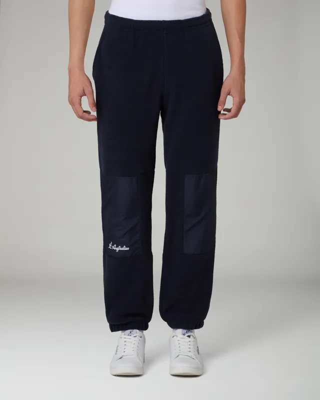 australian-color-block-track-pant-pantalone-tuta-in-pile-eclipse-blue-made-in-it image 1