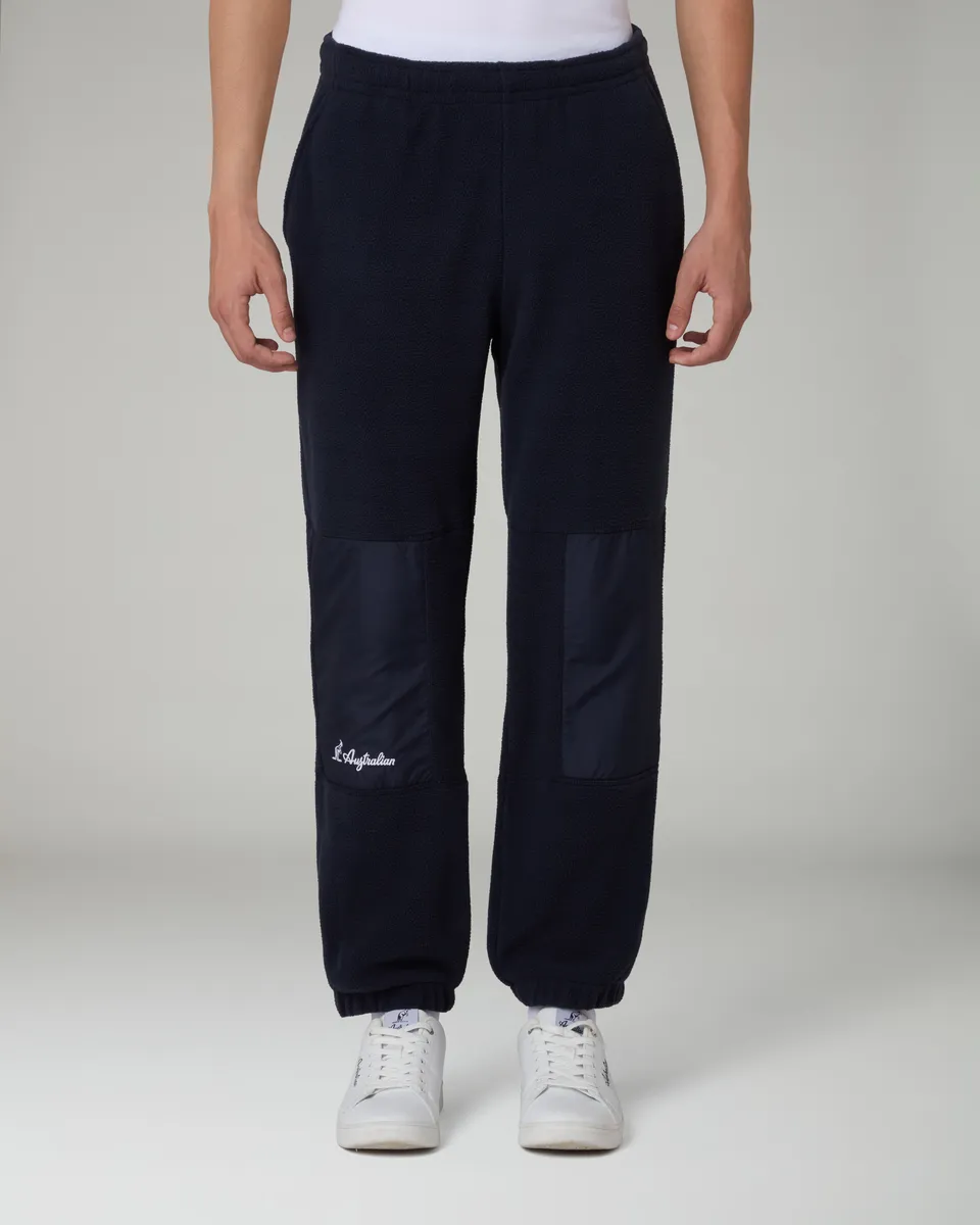 australian-color-block-track-pant-pantalone-tuta-in-pile-eclipse-blue-made-in-it image 1