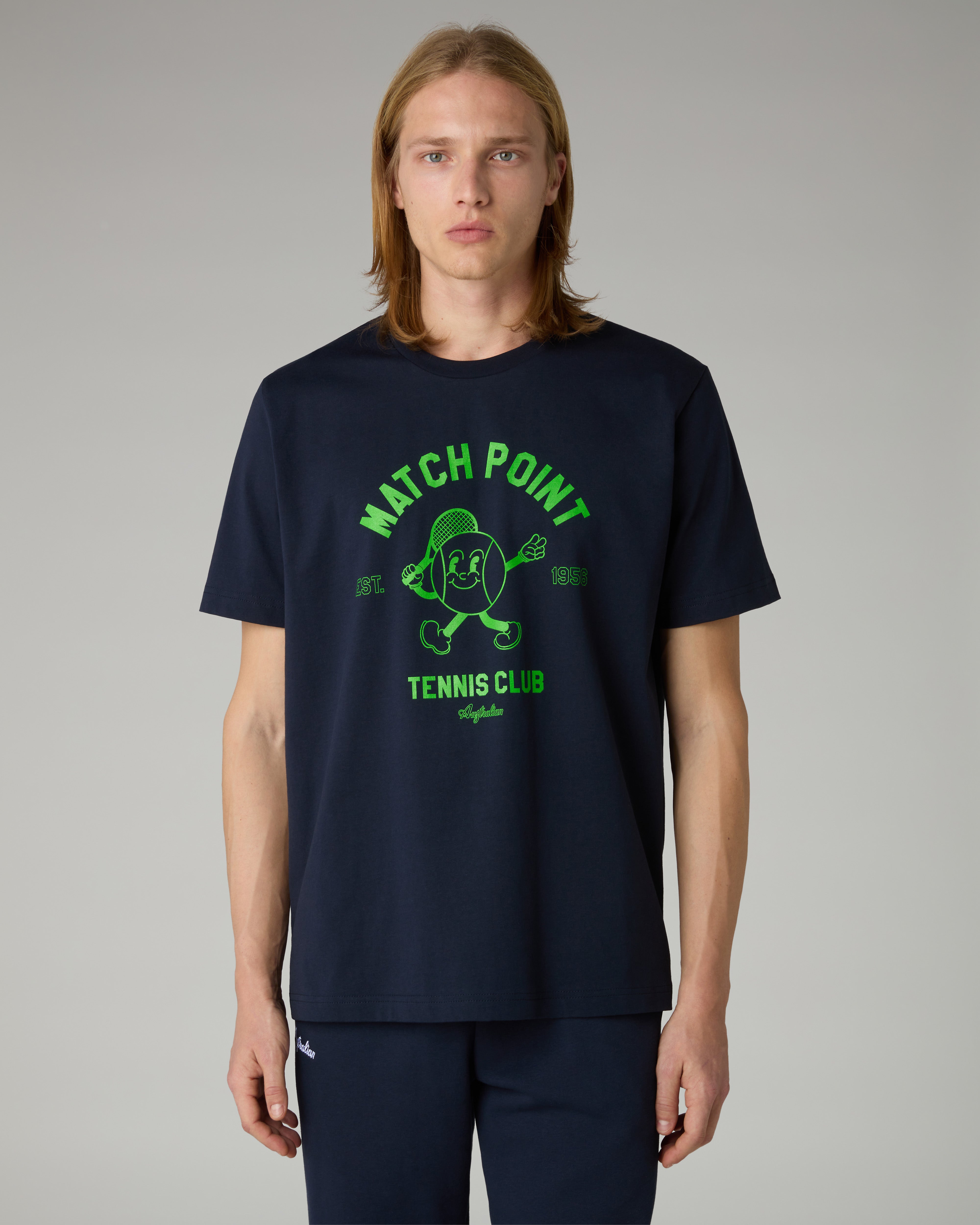 australian-mascotte-t-shirt-eclipse-blue-maglietta-cotone-regular-fit image 1