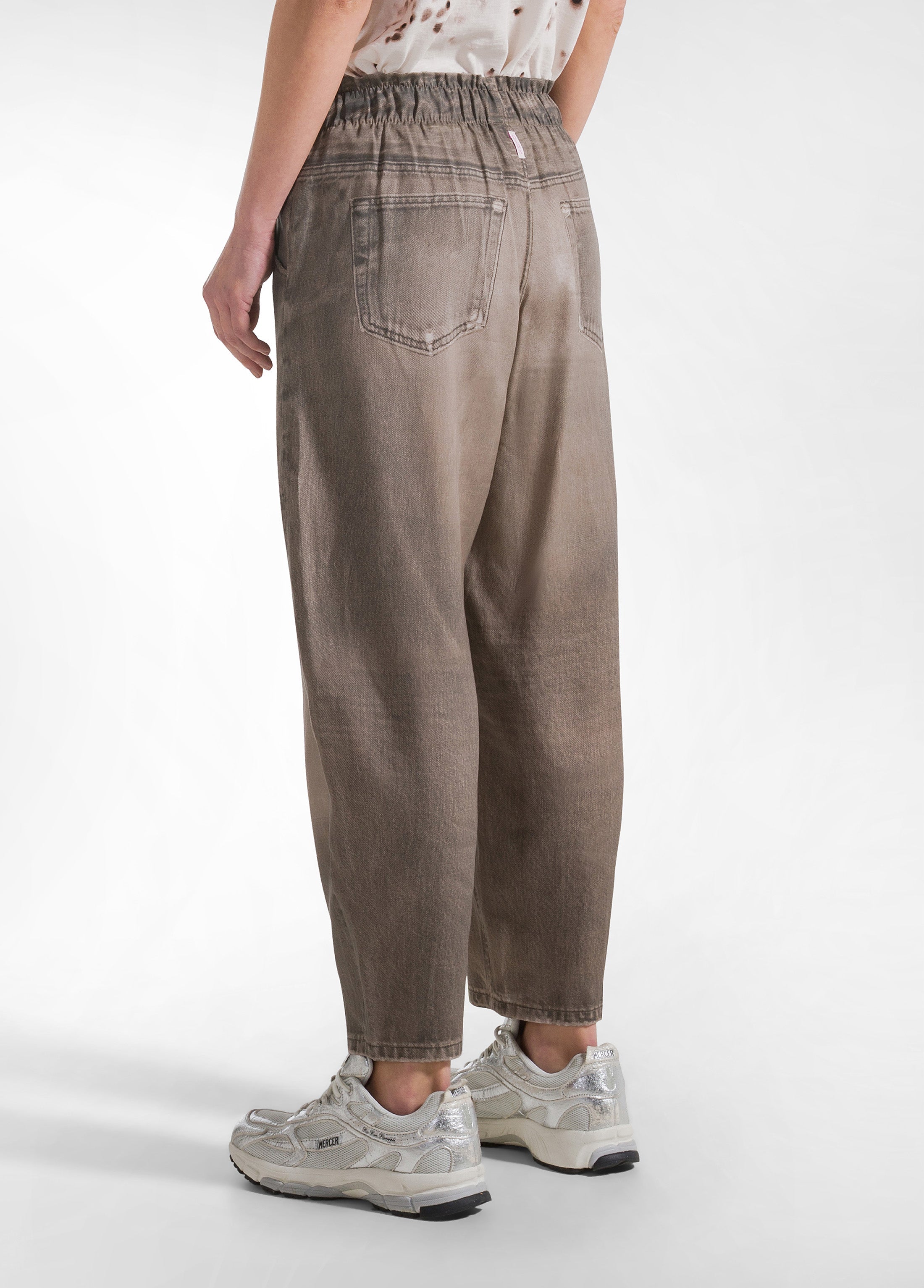 deha-d42536-pantaloni-balloon-denim-effect-nero image 3