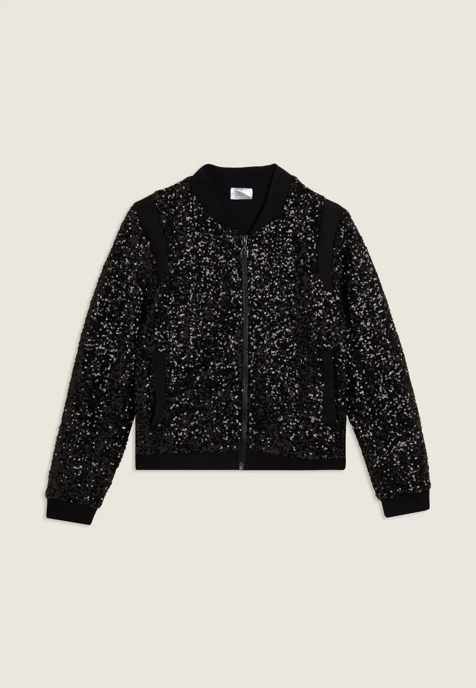 freddy-giacca-bomber-junior-full-paillettes-con-zip image 1