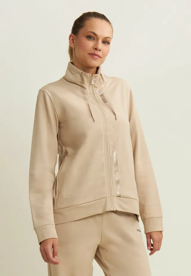freddy-felpa-donna-con-zip-collo-alto-e-dettagli-oro image 1