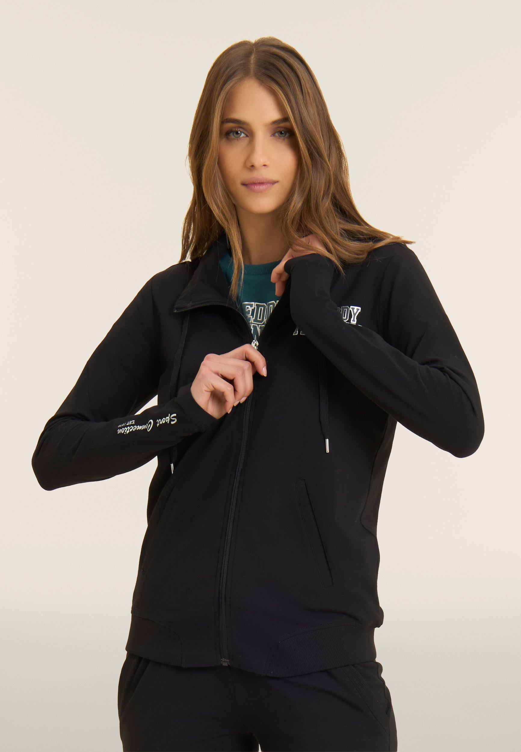 freddy-felpa-full-zip-collo-alto-dettagli-silver image 8