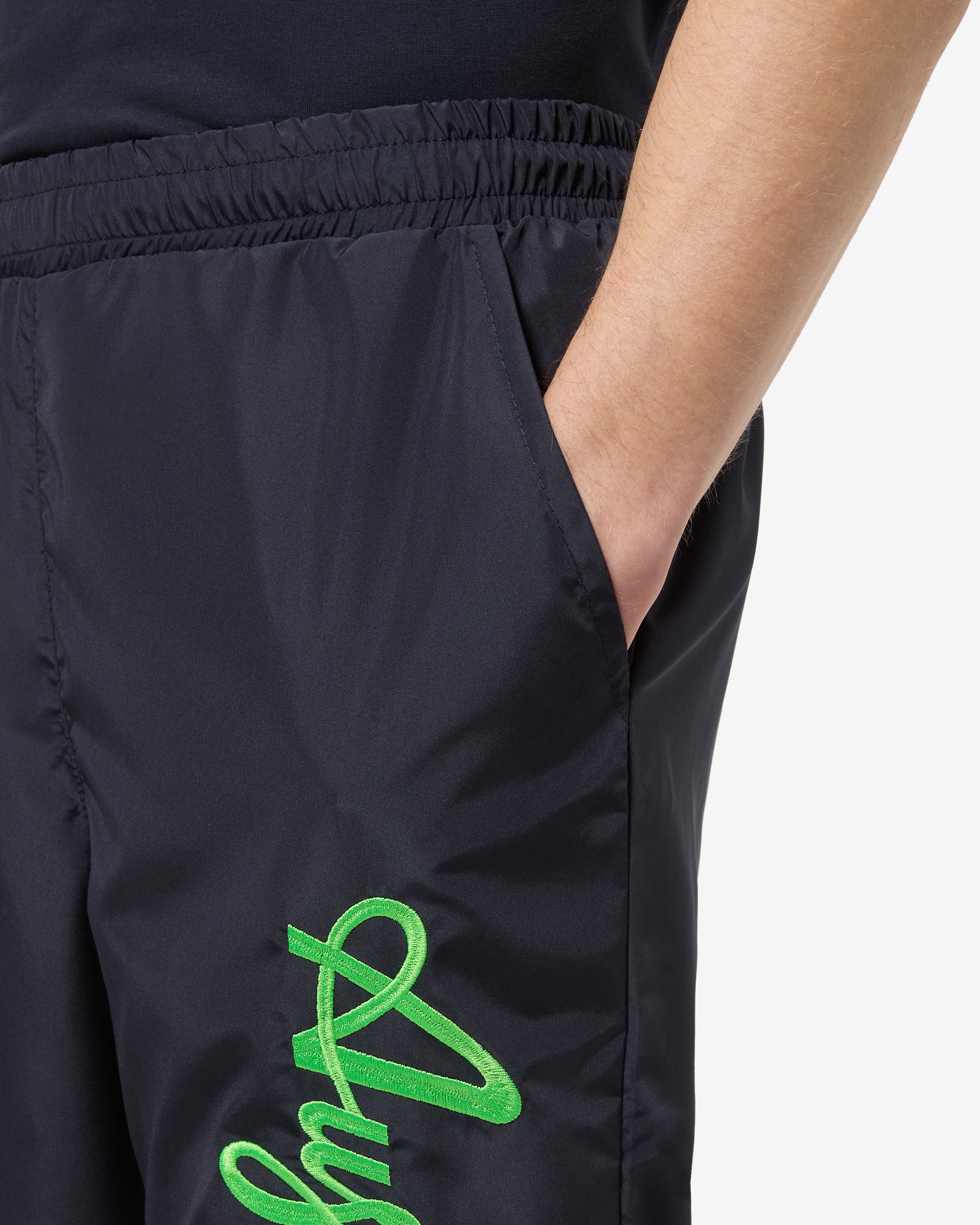 australian-logo-smash-track-pant-pantalone-tuta-blu-navy-verde-kawasaki image 4