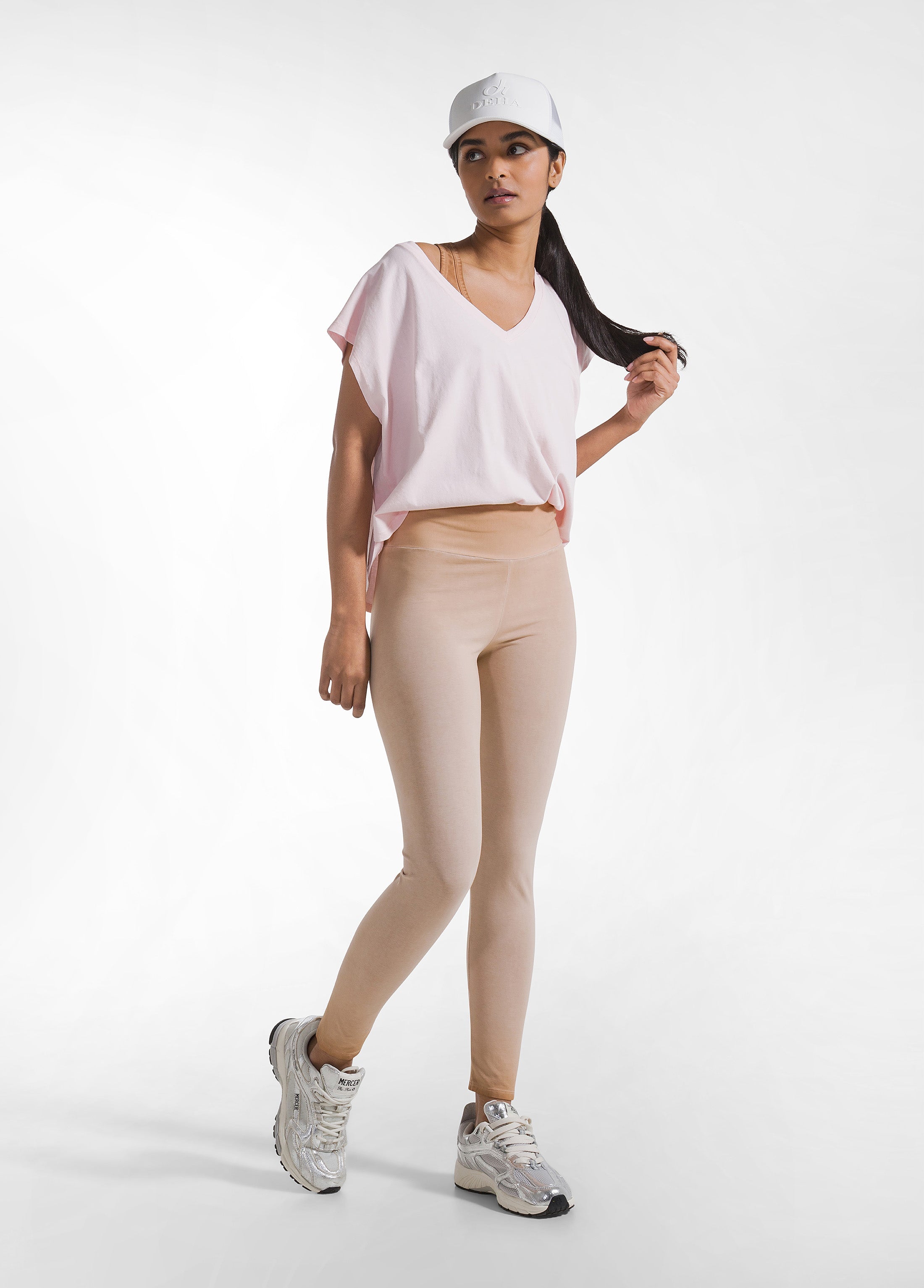 deha-leggings-a-vita-alta-effetto-sfumato-marrone image 1