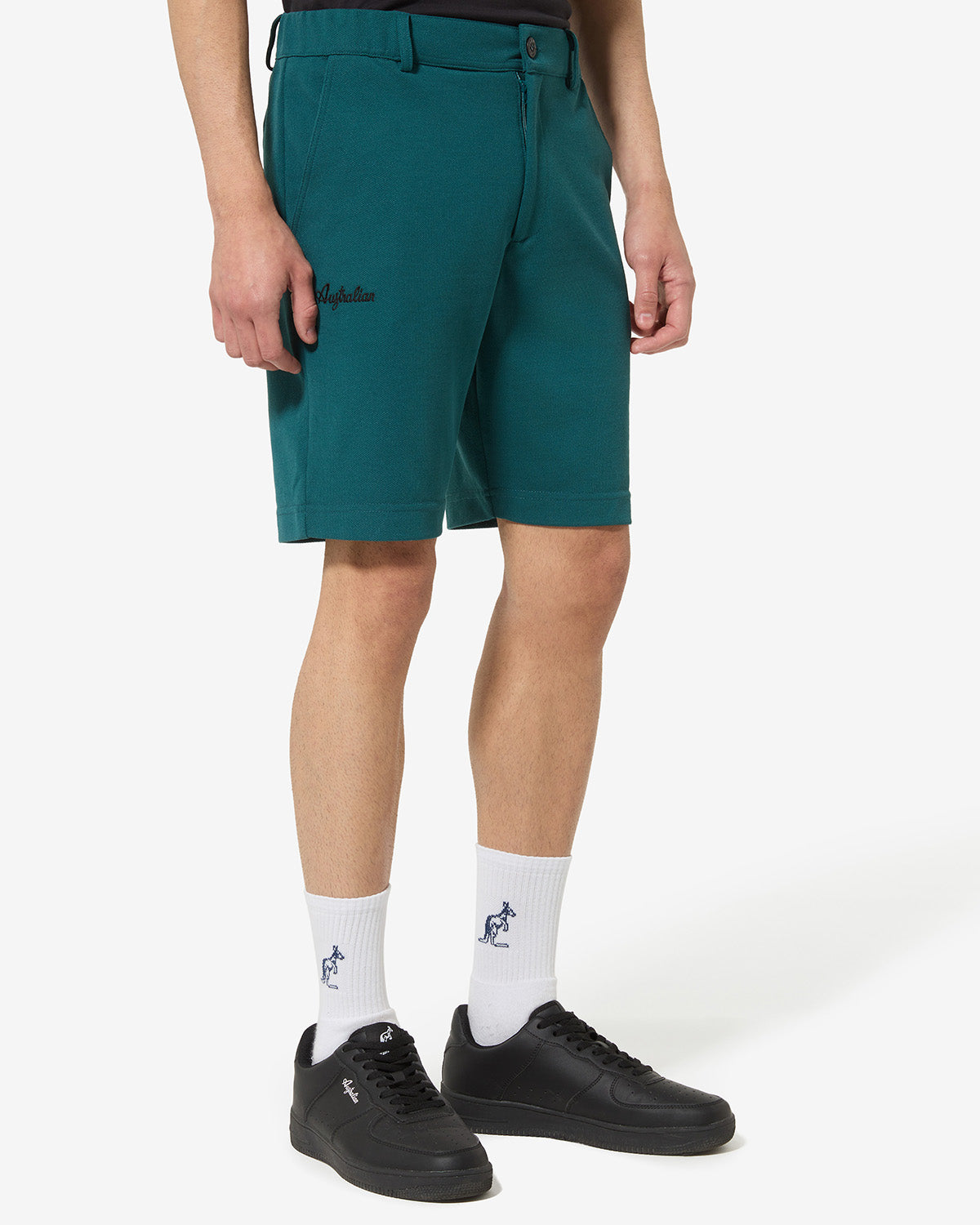 australian-club-short-sportswear-pantaloncino-in-piquet-alloro-made-in-italy image 1