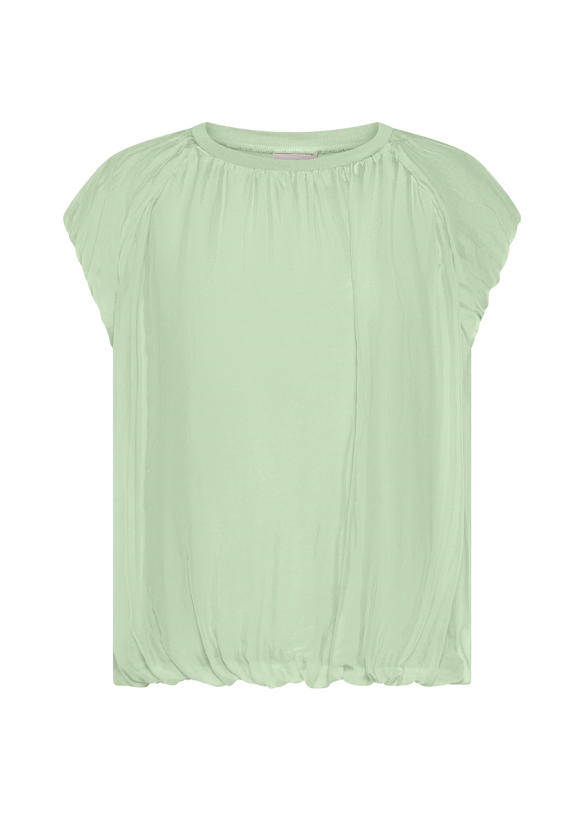 deha-top-in-cotone-leggero-con-strati-in-seta-verde-2 image 1