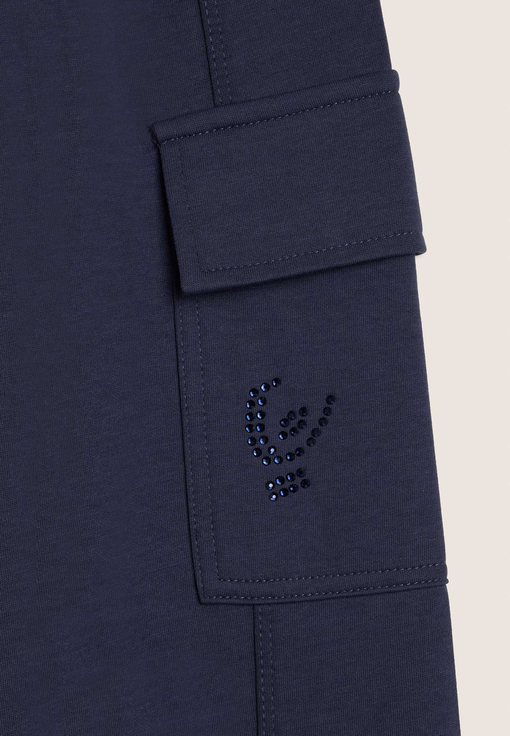 freddy-pantaloni-junior-oversize-con-elastico-jacquard-e-strass image 3