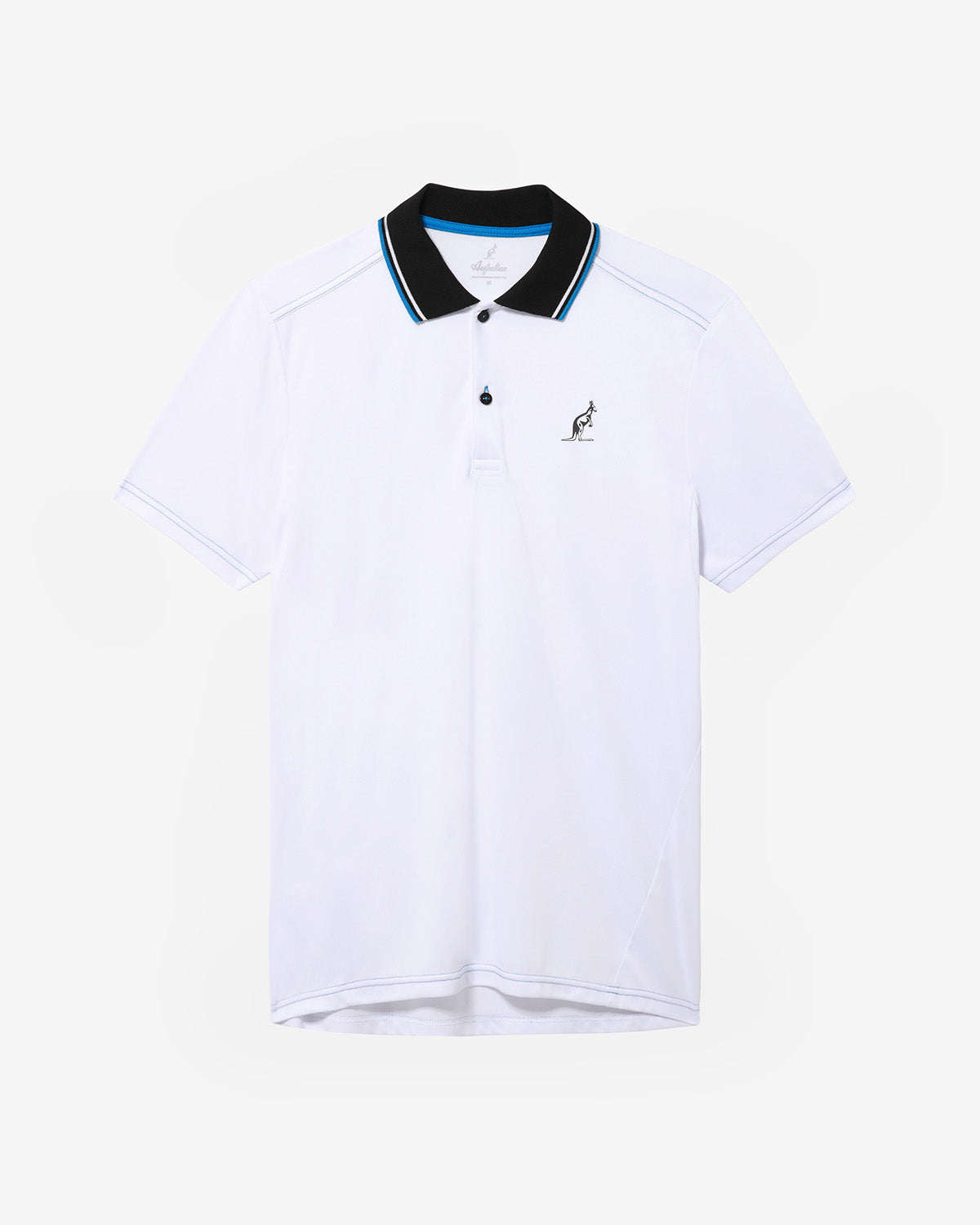 australian-tech-ace-polo-shirt-tennis-polo-tecnica-bianca-performance image 4