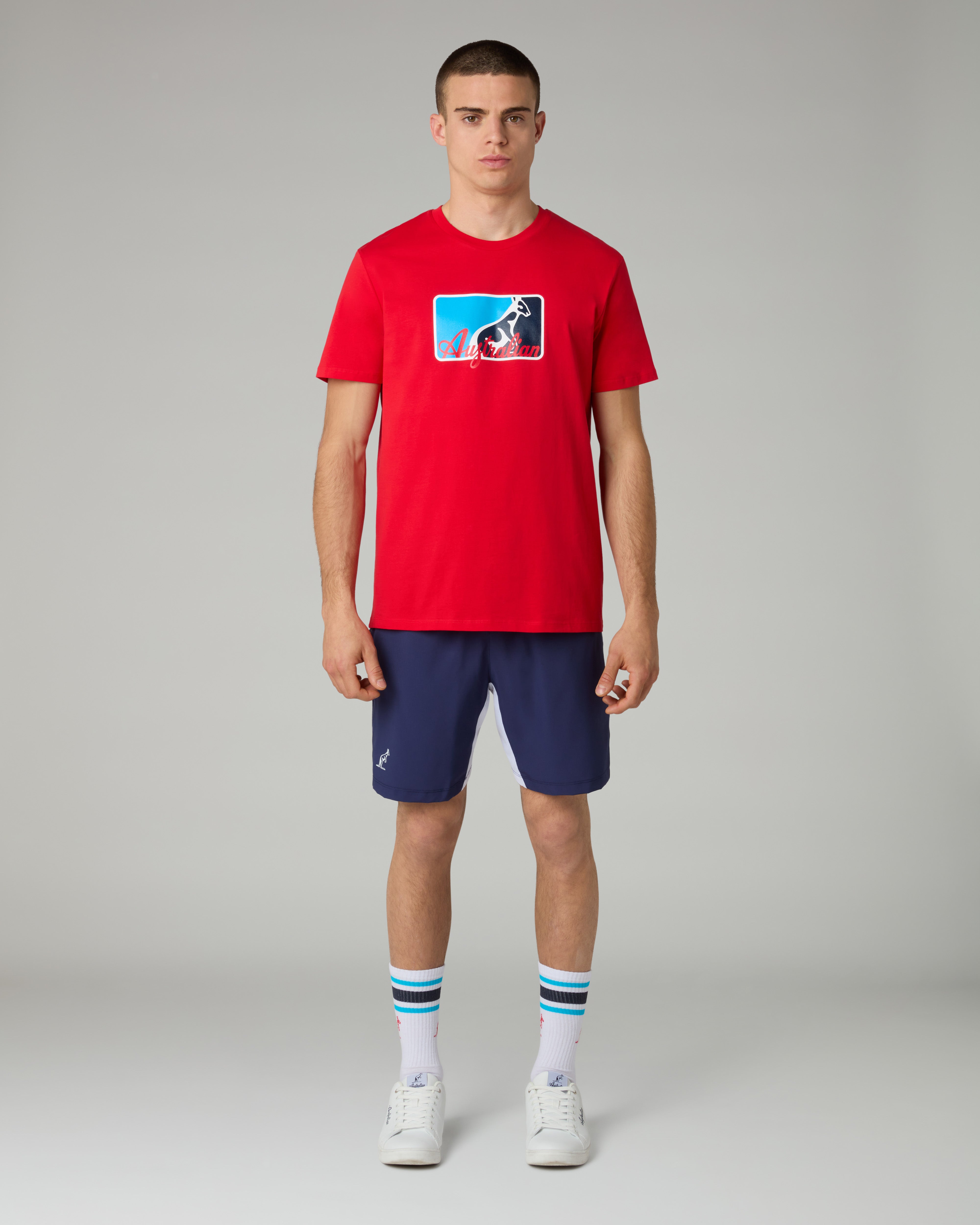 australian-ultra-short-short-tennis-blu-cosmo-bi-elastico image 2