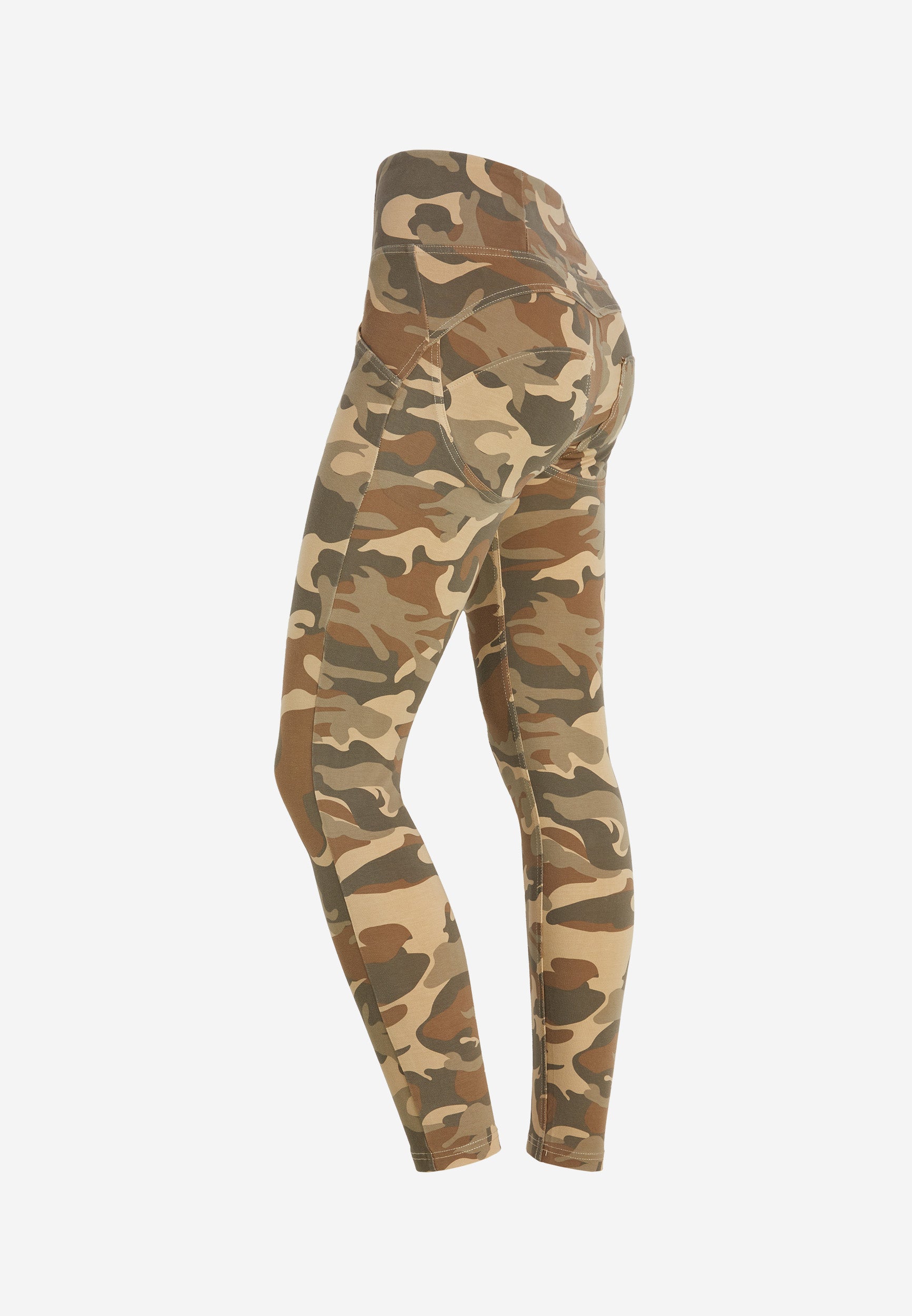 freddy-wr-up-pantaloni-vita-alta-zip-jersey-camouflage-superskinny image 7
