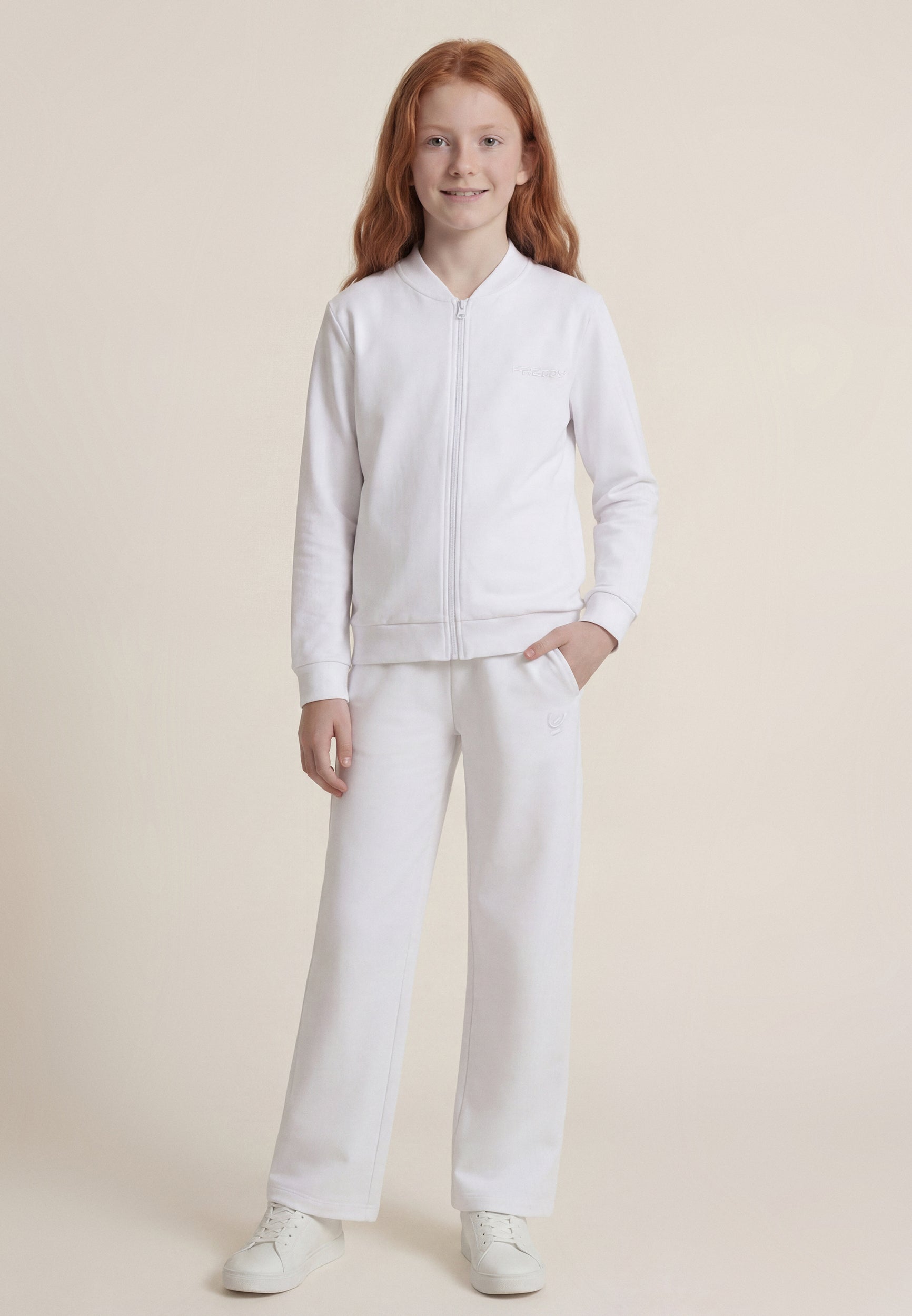 freddy-felpa-bomber-con-zip-bambina-e-ragazza-in-french-terry image 2