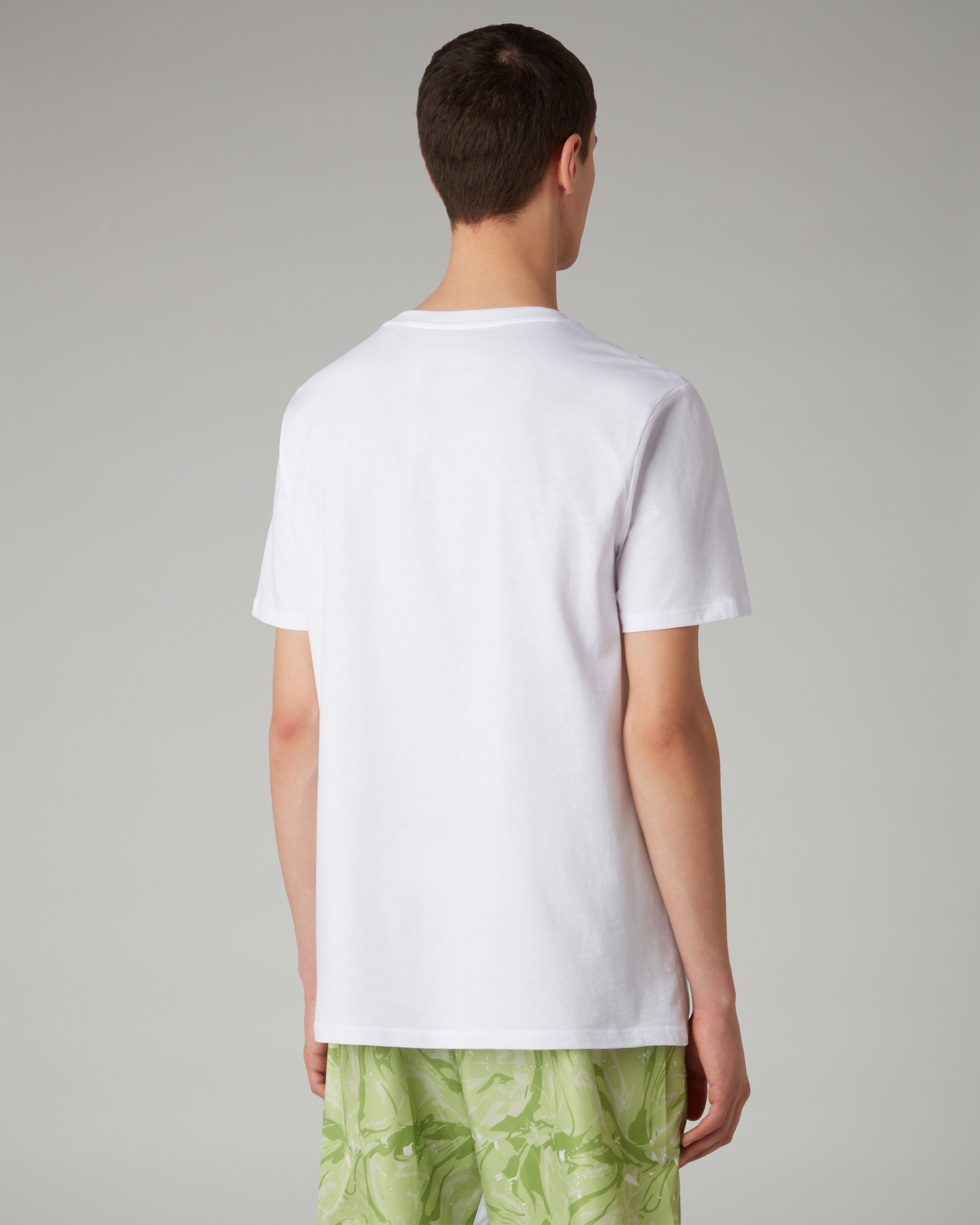 australian-logo-ripple-t-shirt-in-cotone-bianca image 3