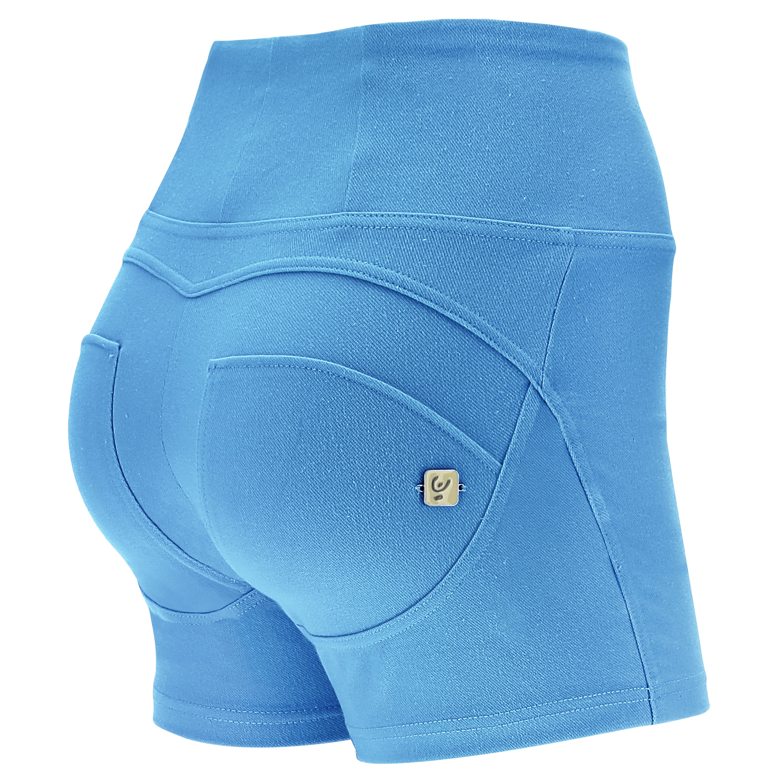 freddy-shorts-push-up-wr-up-donna-vita-alta-skinny-in-jersey-drill-ecologico image 5