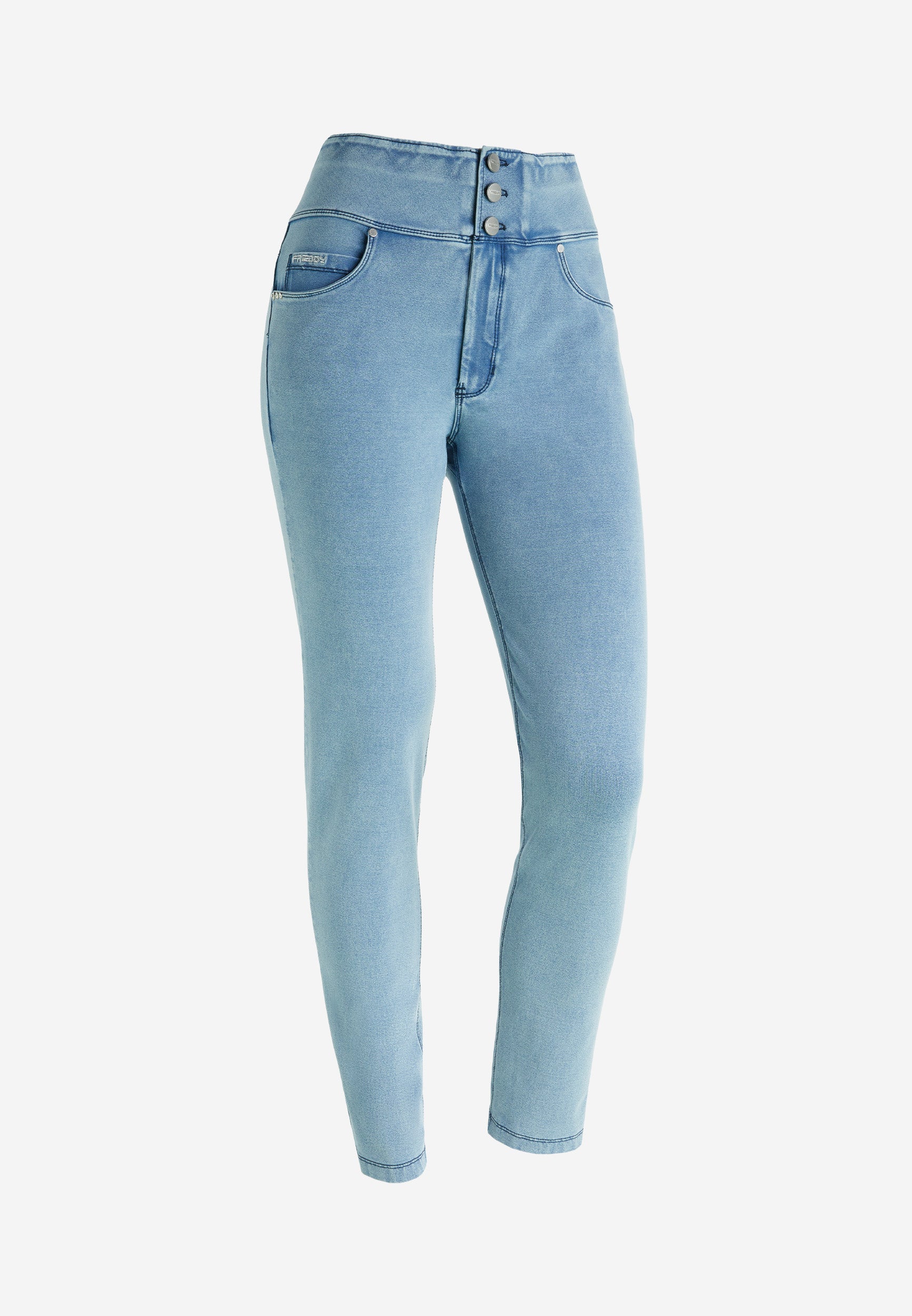 freddy-n-o-w-pantaloni-skinny-vita-alta-jersey-denim-con-strass image 6