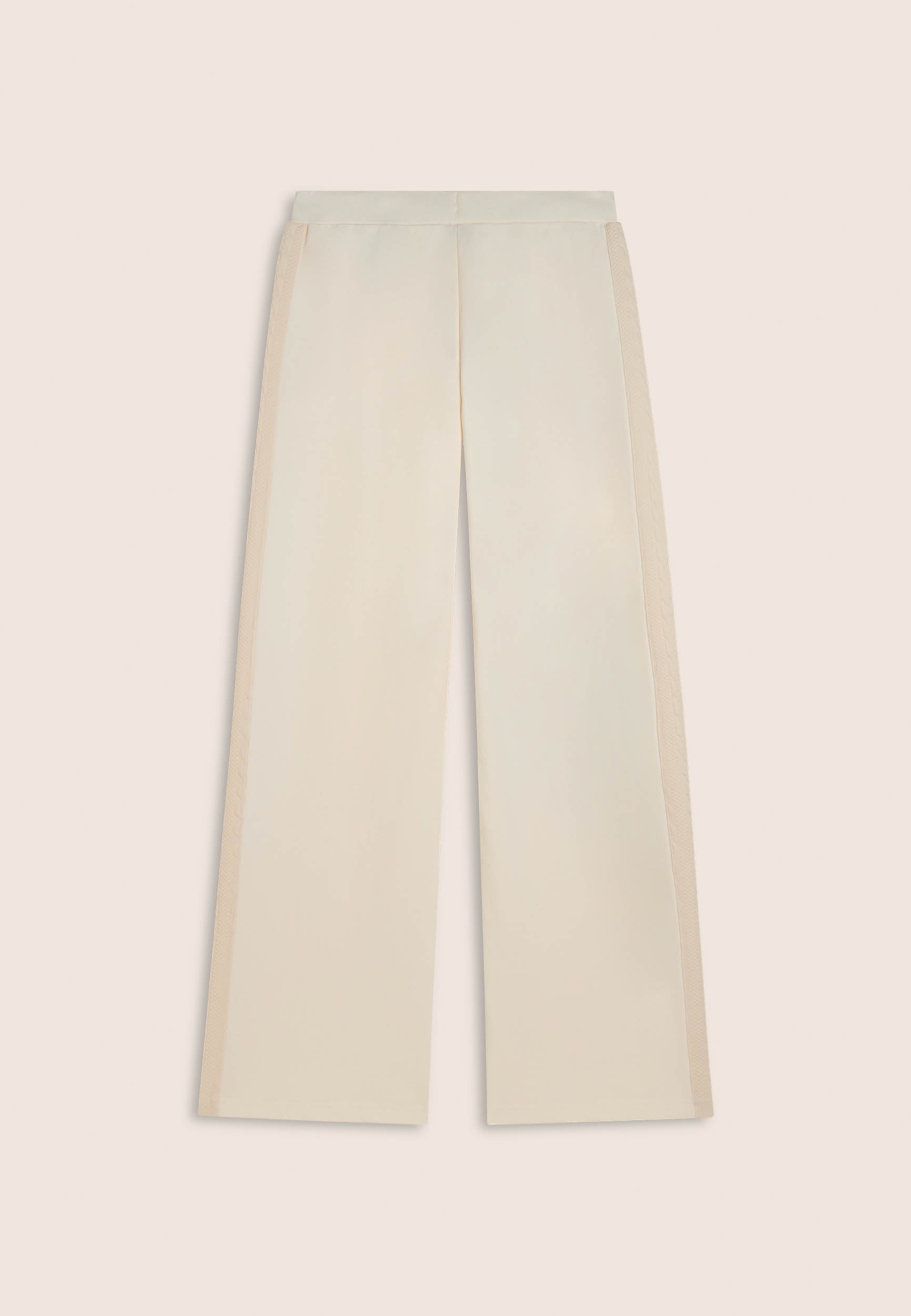freddy-pantaloni-wide-leg-in-felpa-garzata-con-inserti-a-trecce image 5
