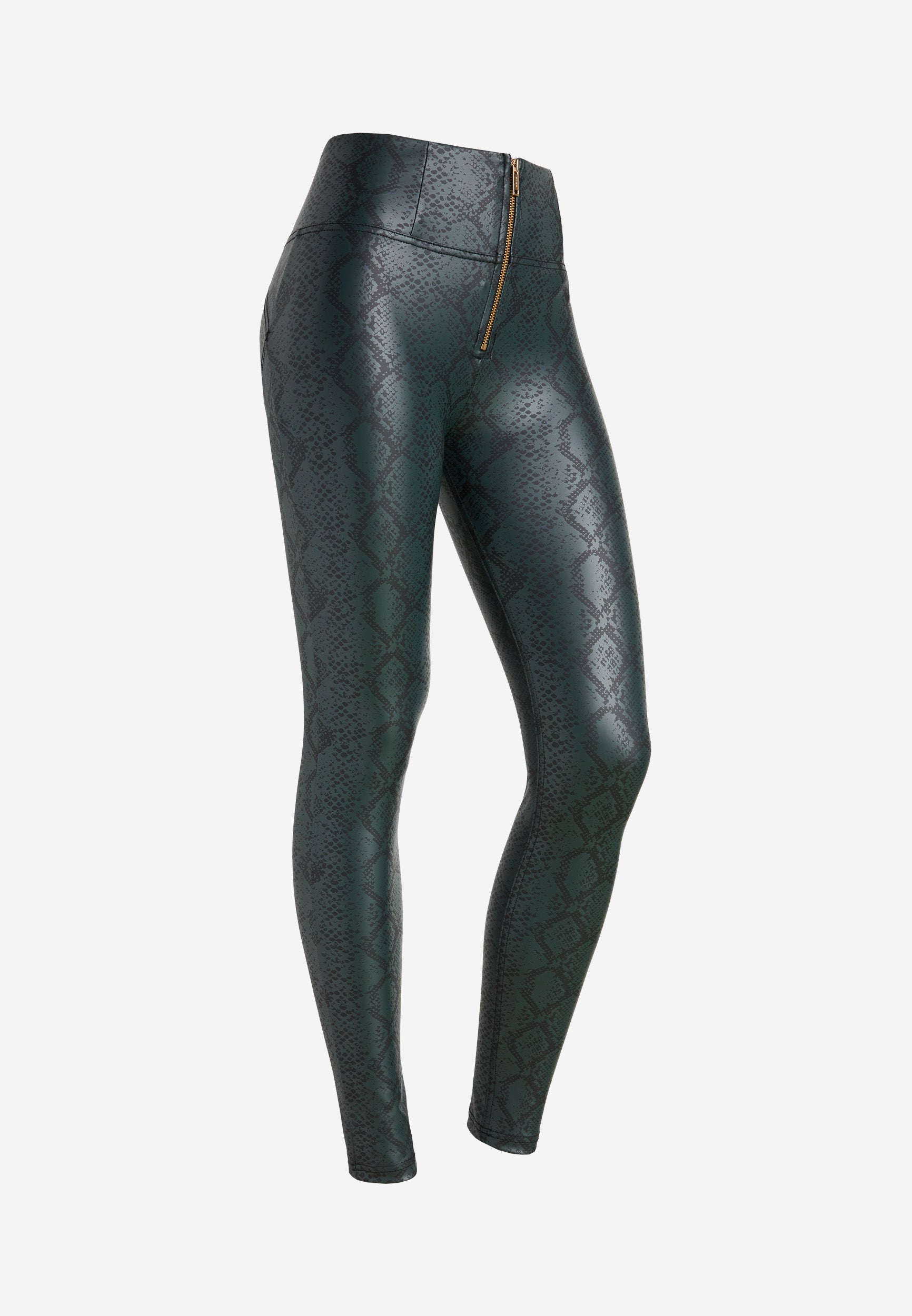 freddy-pantaloni-push-up-wr-up-vita-alta-in-similpelle-pitonata-colorata image 6