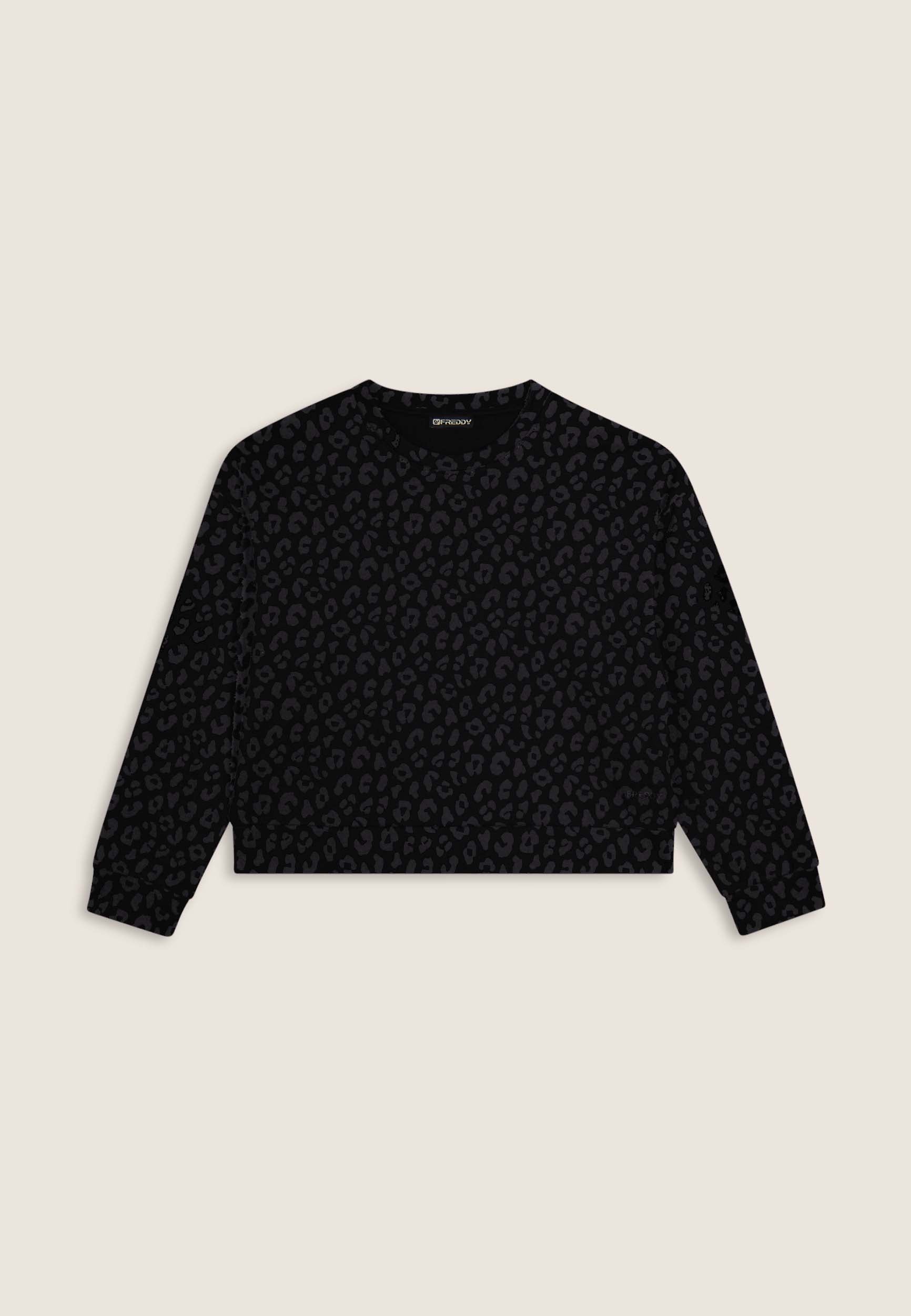 freddy-felpa-donna-leopardata-girocollo-cropped-comfort image 8