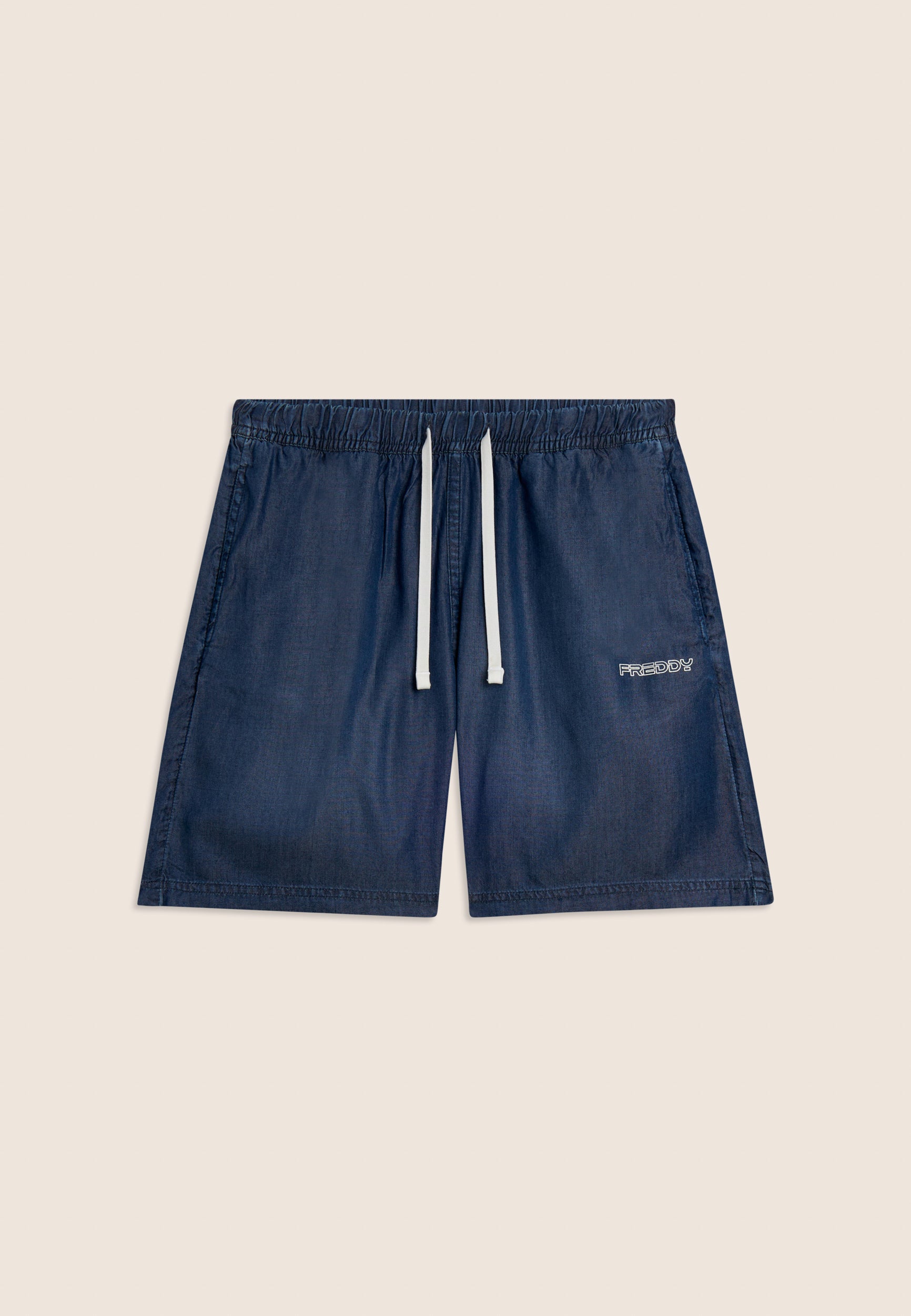 freddy-pantaloni-corti-in-chambray-con-coulisse-a-contrasto image 5