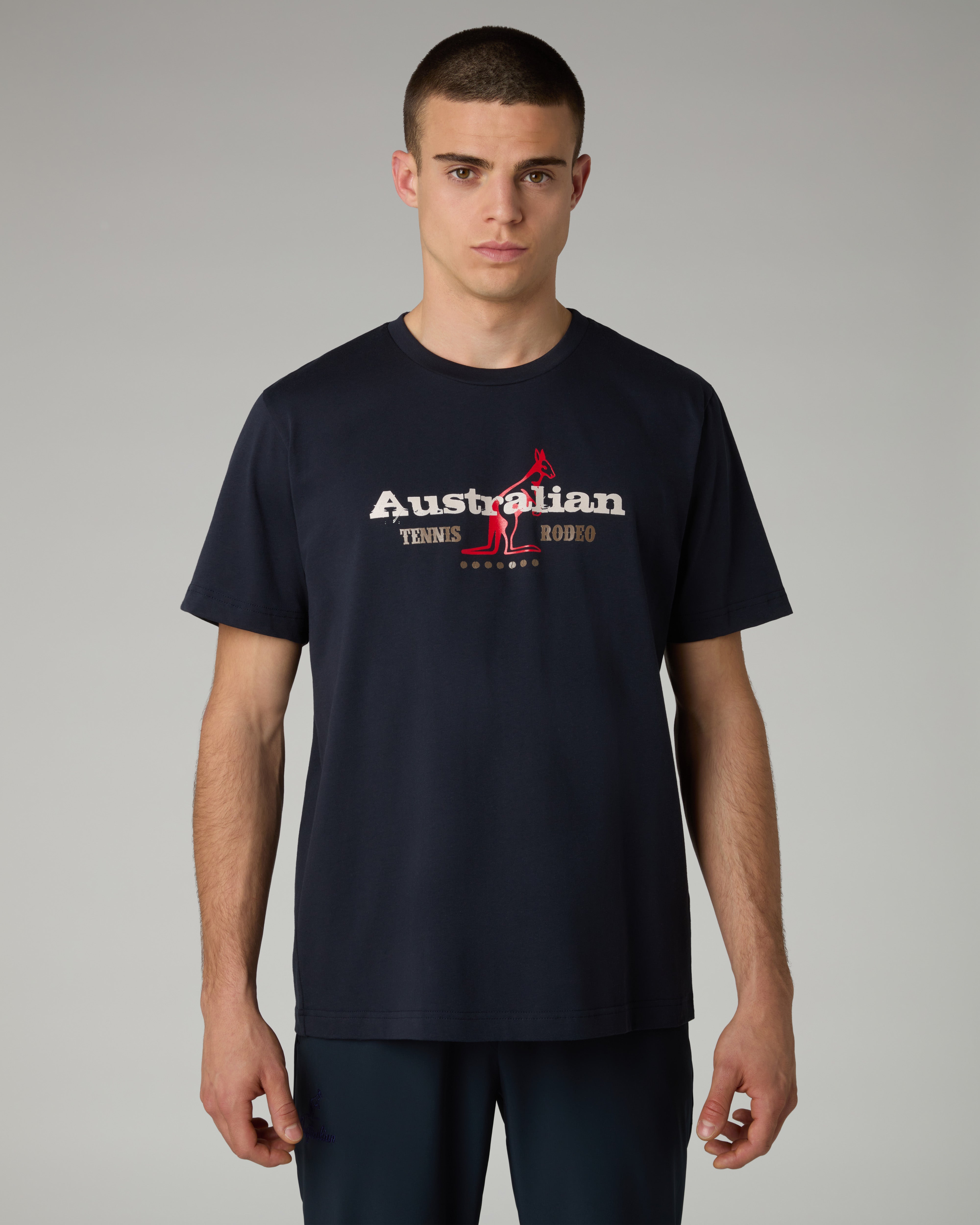 australian-rodeo-t-shirt-maglietta-cotone-blu-navy-regular-fit image 1