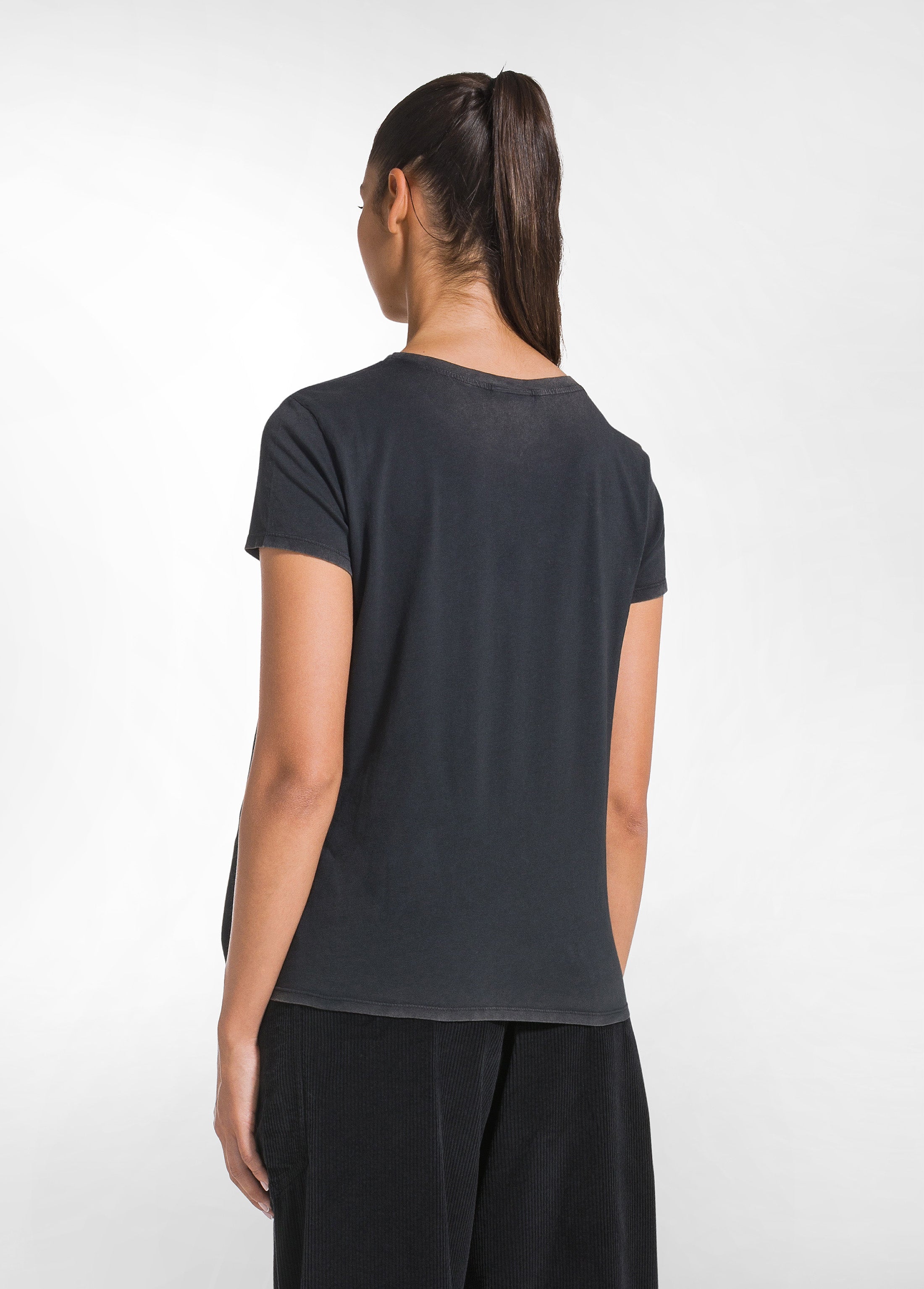 deha-t-shirt-donna-effetto-marmorizzato-in-cotone-organico image 2