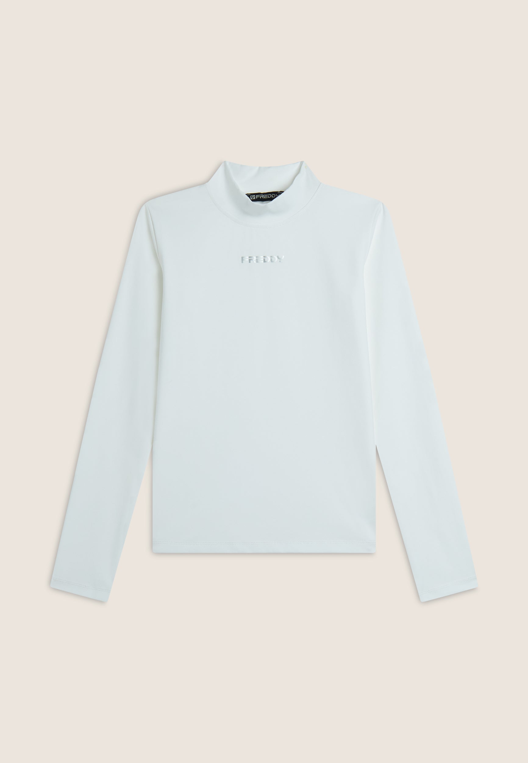freddy-dolcevita-donna-slim-logo-centrale-maglia-collo-alto-jersey image 7
